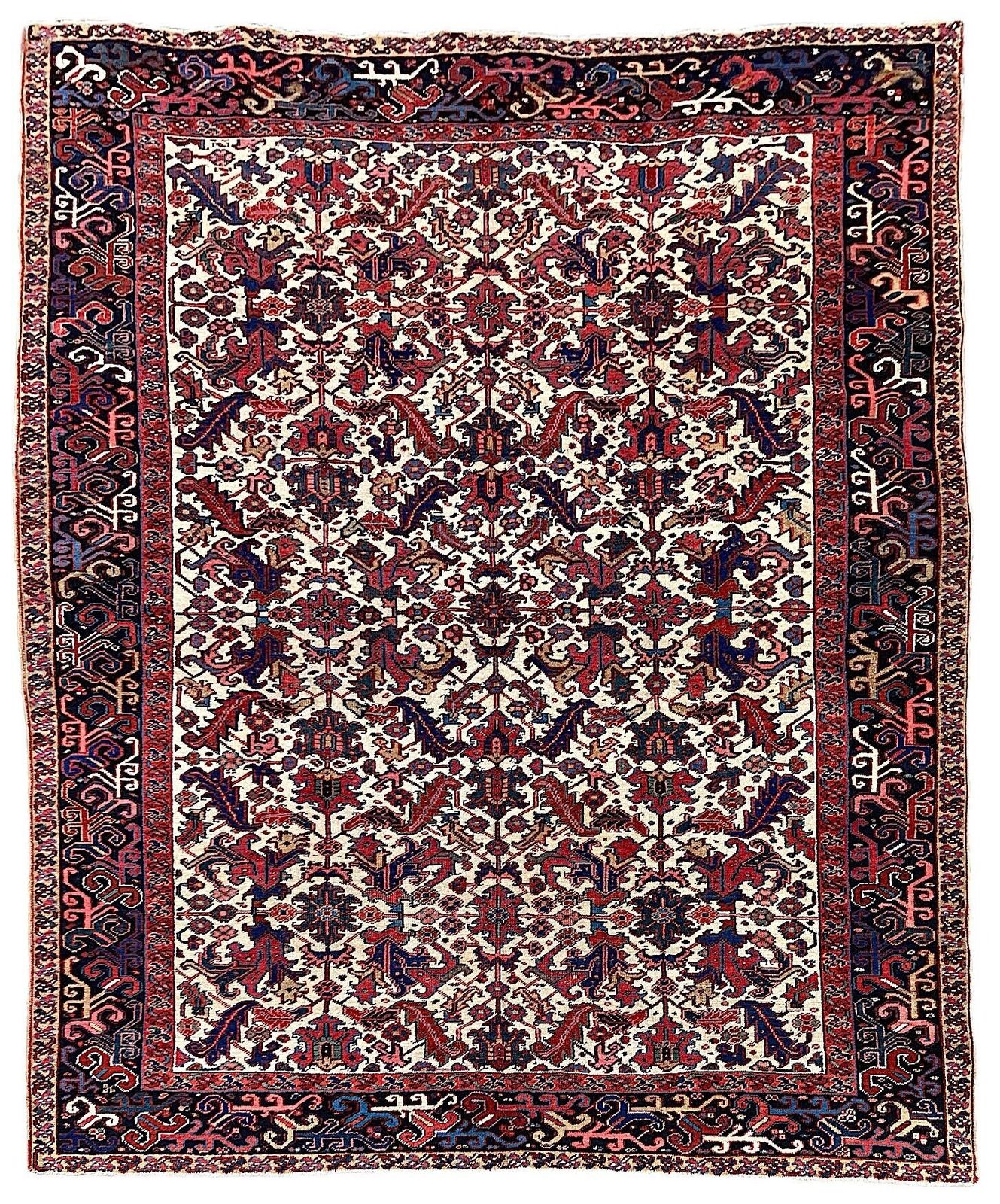 Antiek Heriz tapijt 3,00 m x 2,36 m