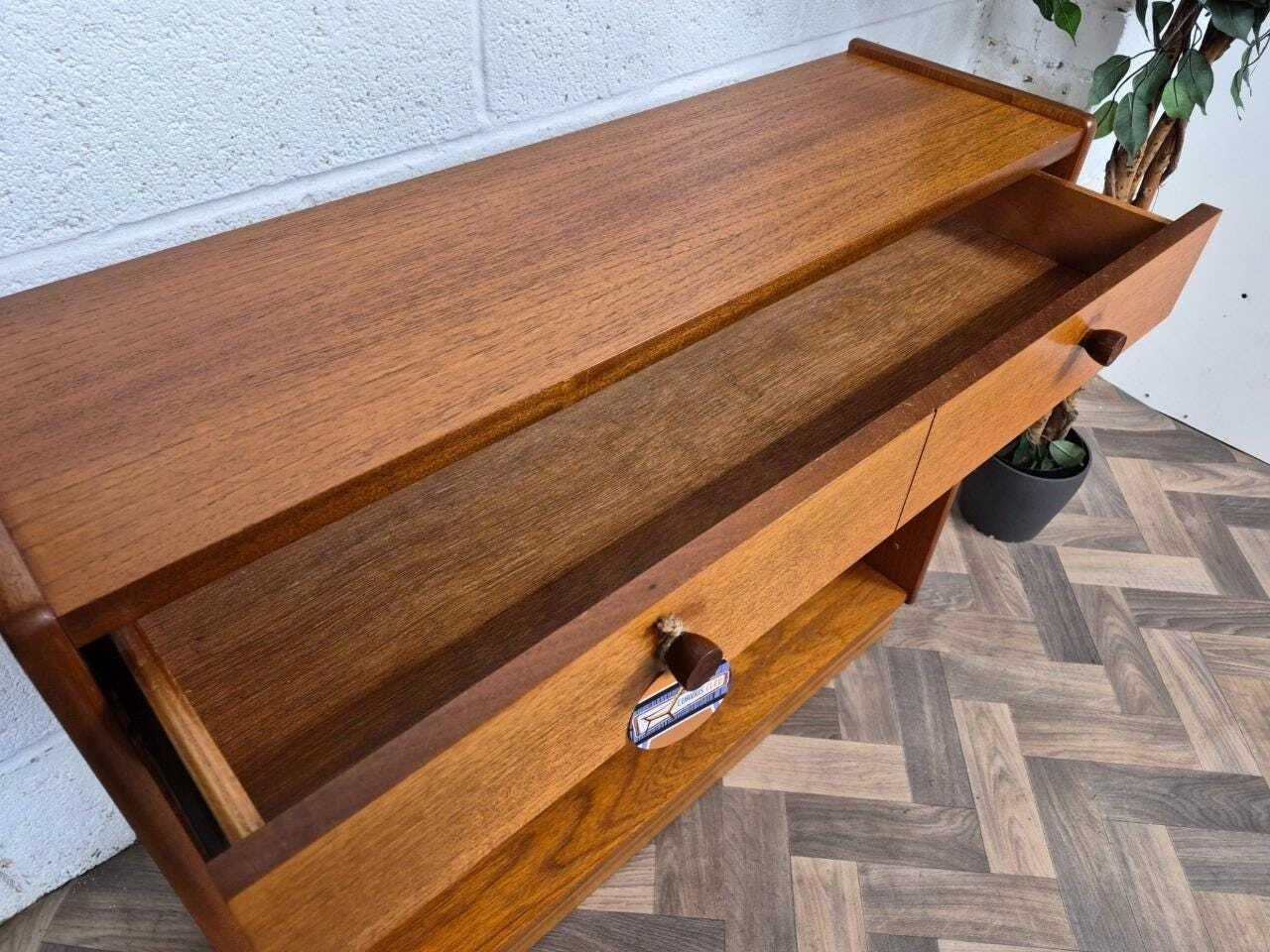 Vintage Nathan Squares Parker Knoll Teak Slim Bookcase Cabinet Mid Century Retro photo 215.0