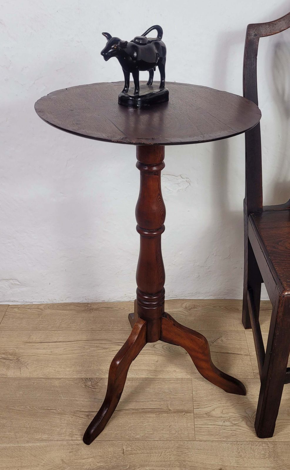 Victorian Tripod Side Table 19thc English Antique Mahogany photo furniture