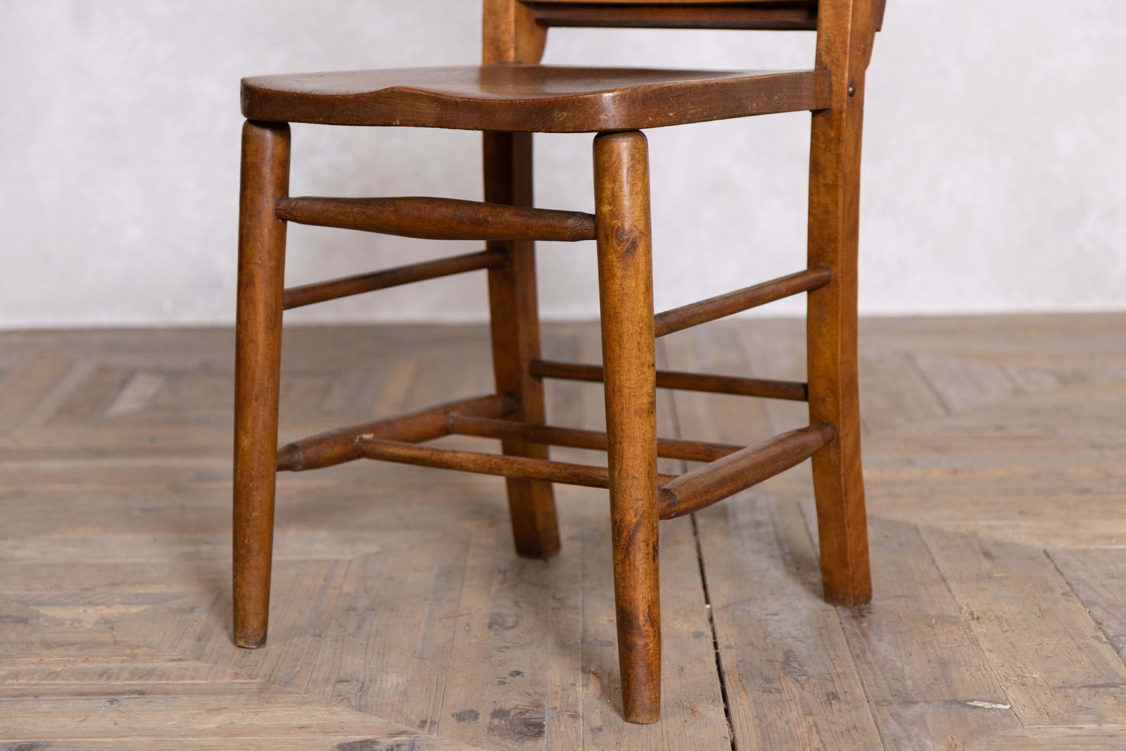 1920's Vintage Wooden Chapel Chairs photo vintage