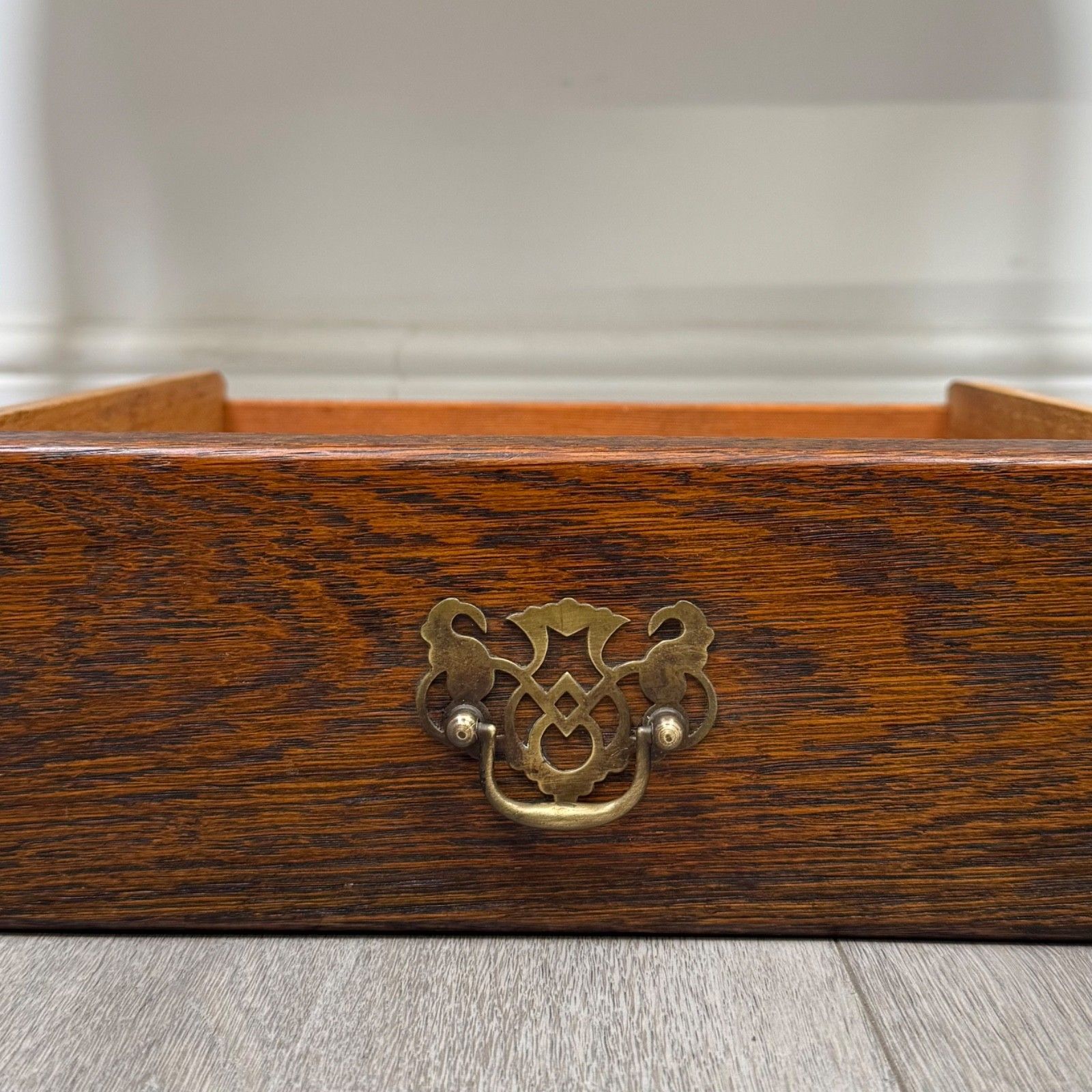 Furniture Antique 20th Century Edwardian Side Table In Oak ( Af 5820 ) photo