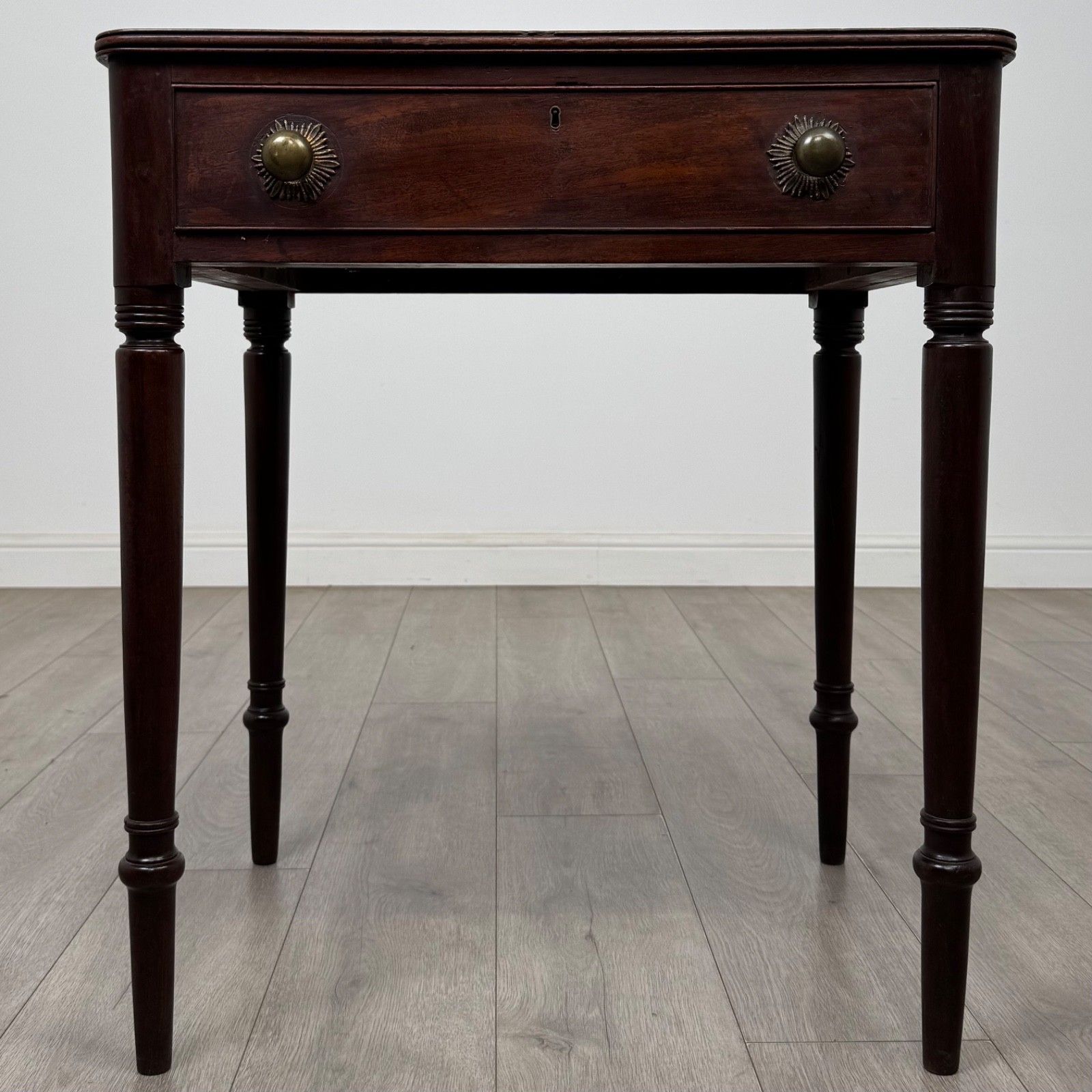 Antique 18th Century Georgian Side Table In Mahogany ( Af 5822 )