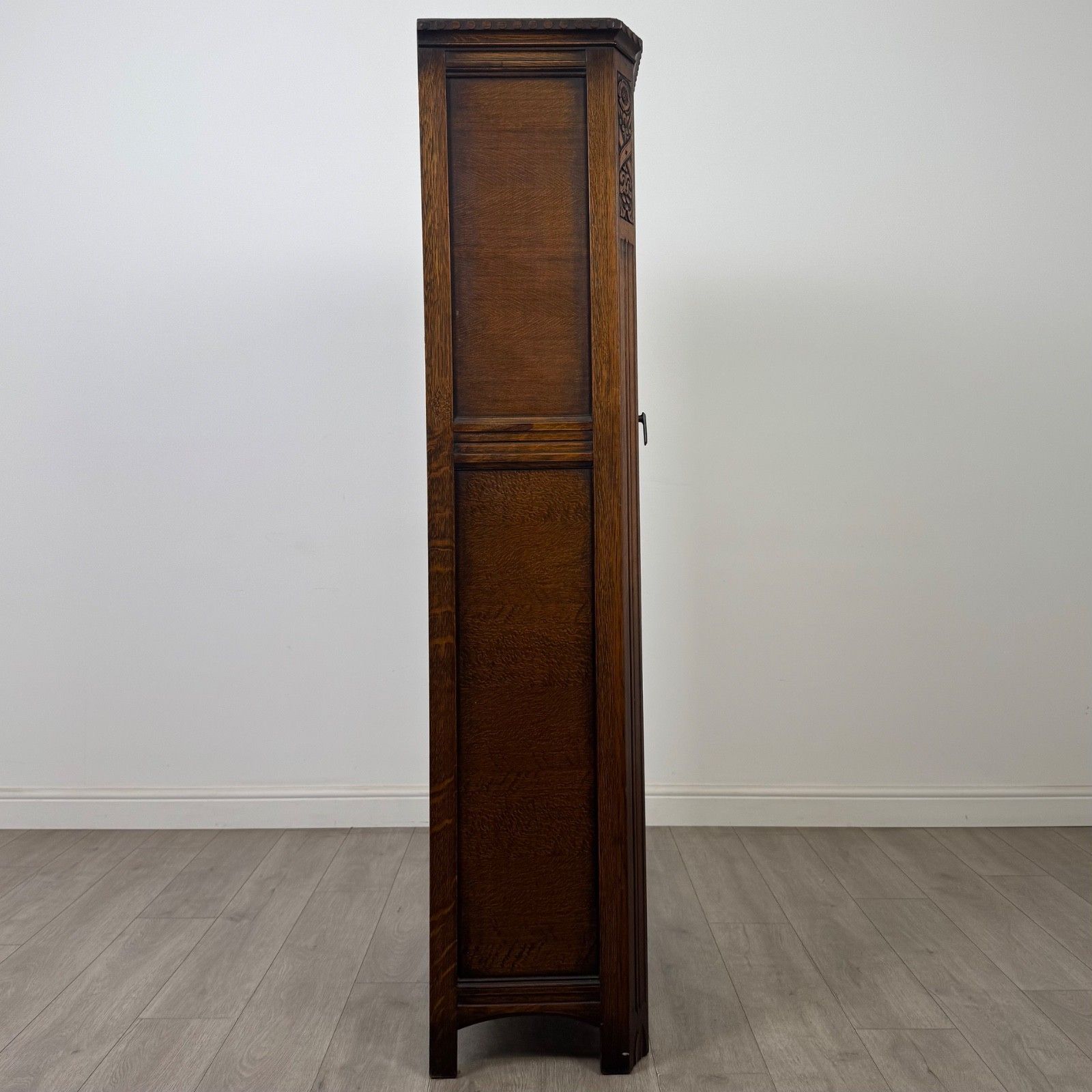 Antique 20th Century Edwardian Wardrobe In Oak ( Af 5826 ) photo vintage
