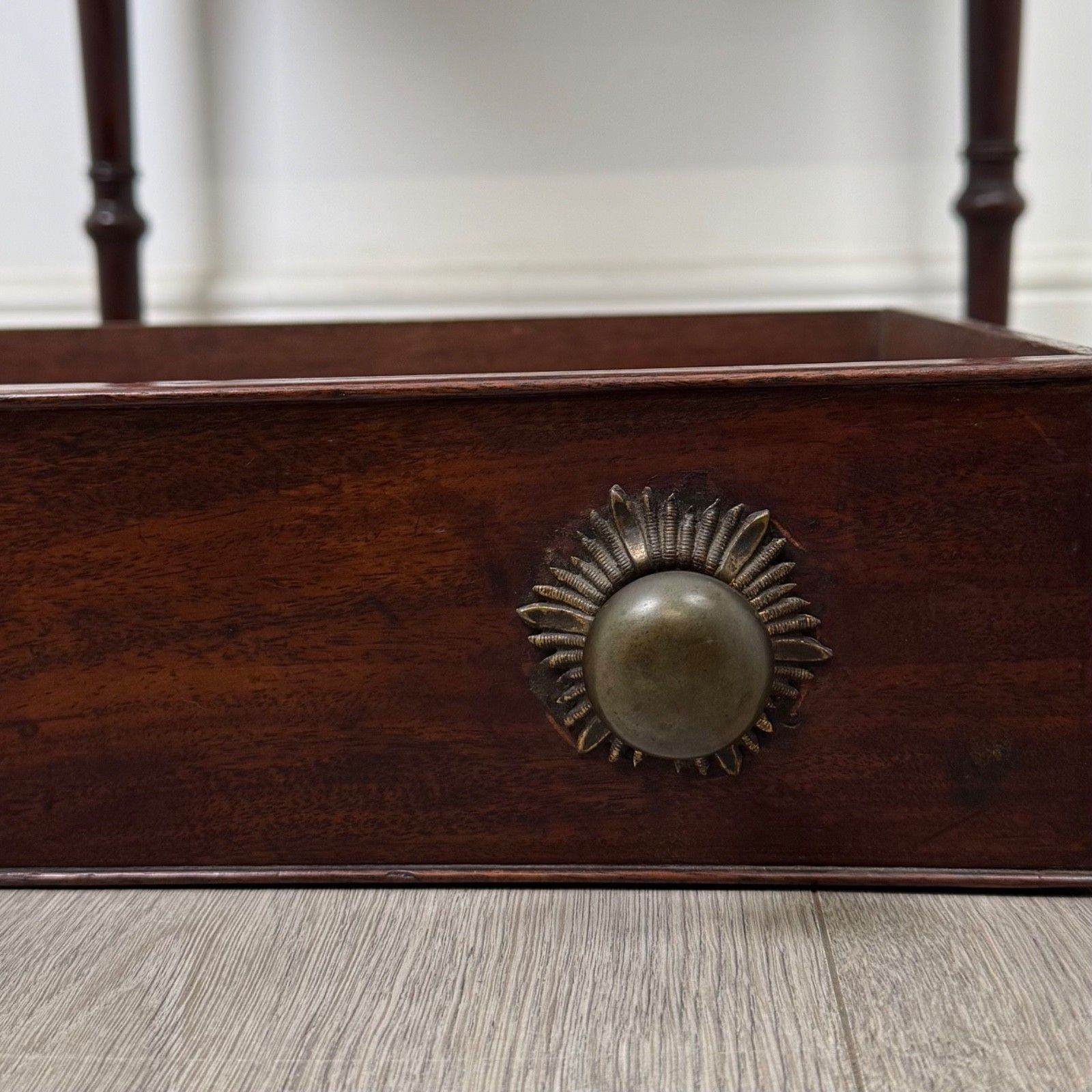 Furniture Antique 18th Century Georgian Side Table In Mahogany ( Af 5822 ) photo