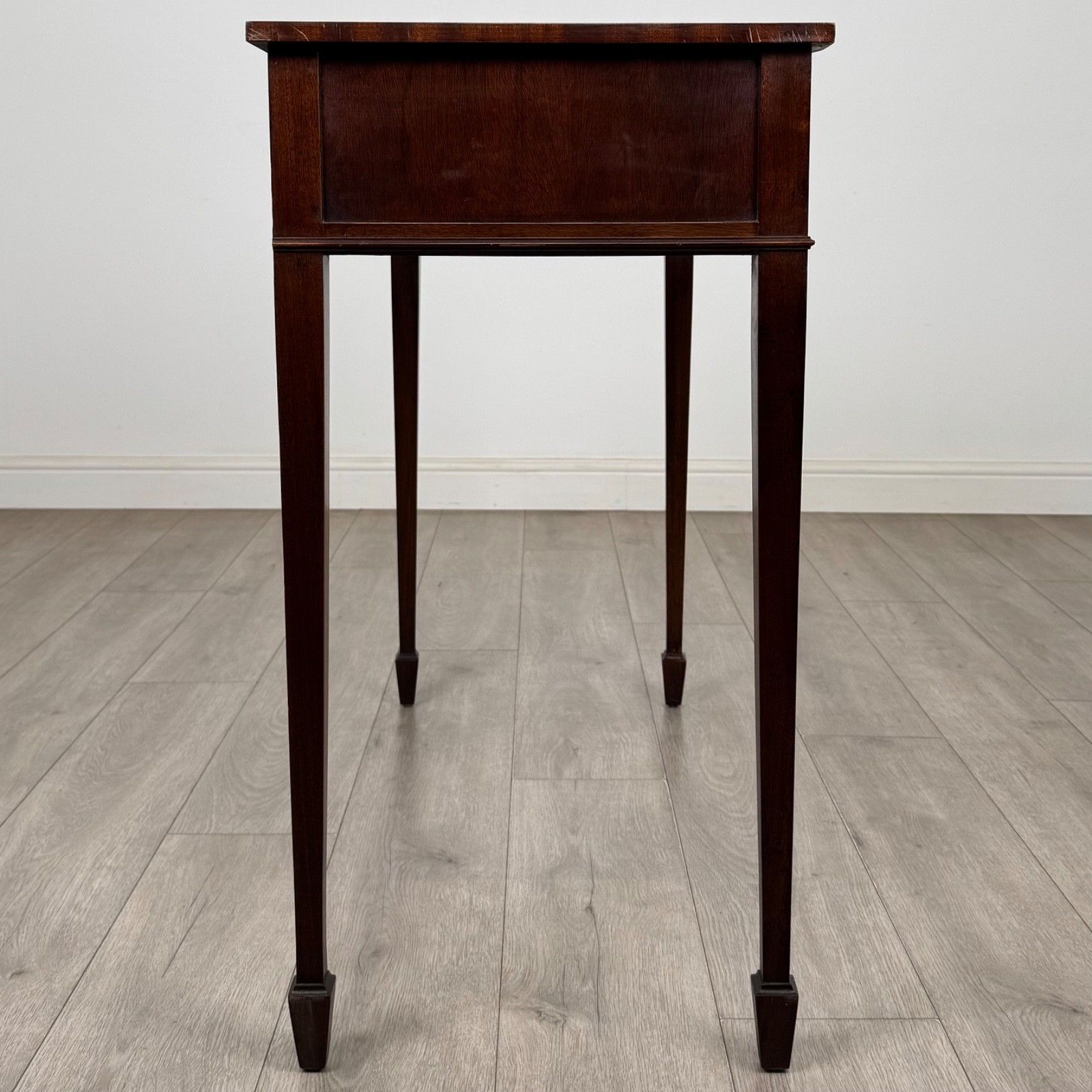 Antique 20th Century Serpentine Writing Table In Mahogany ( Af 5861 ) photo buy
