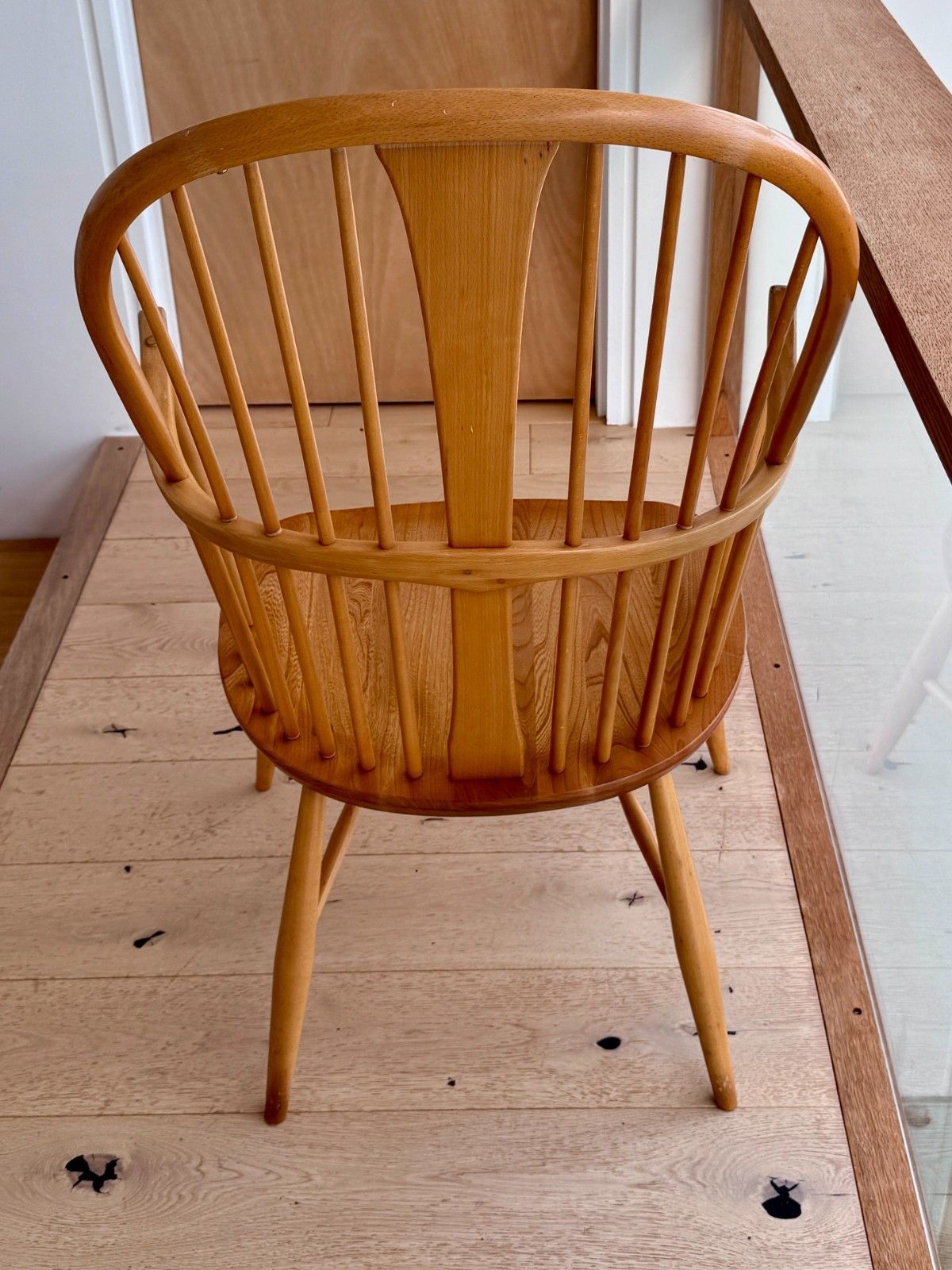200.0 Ercol Windsor Chairmakers Chair In Light Ash 7911 Late 90s photo