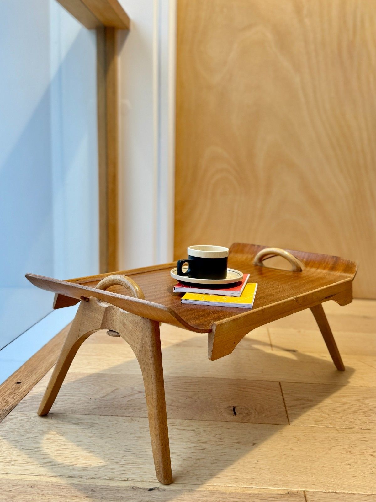 Furniture Mid Century Centurion Folding Bed Tray Table By Paragon 1950s photo