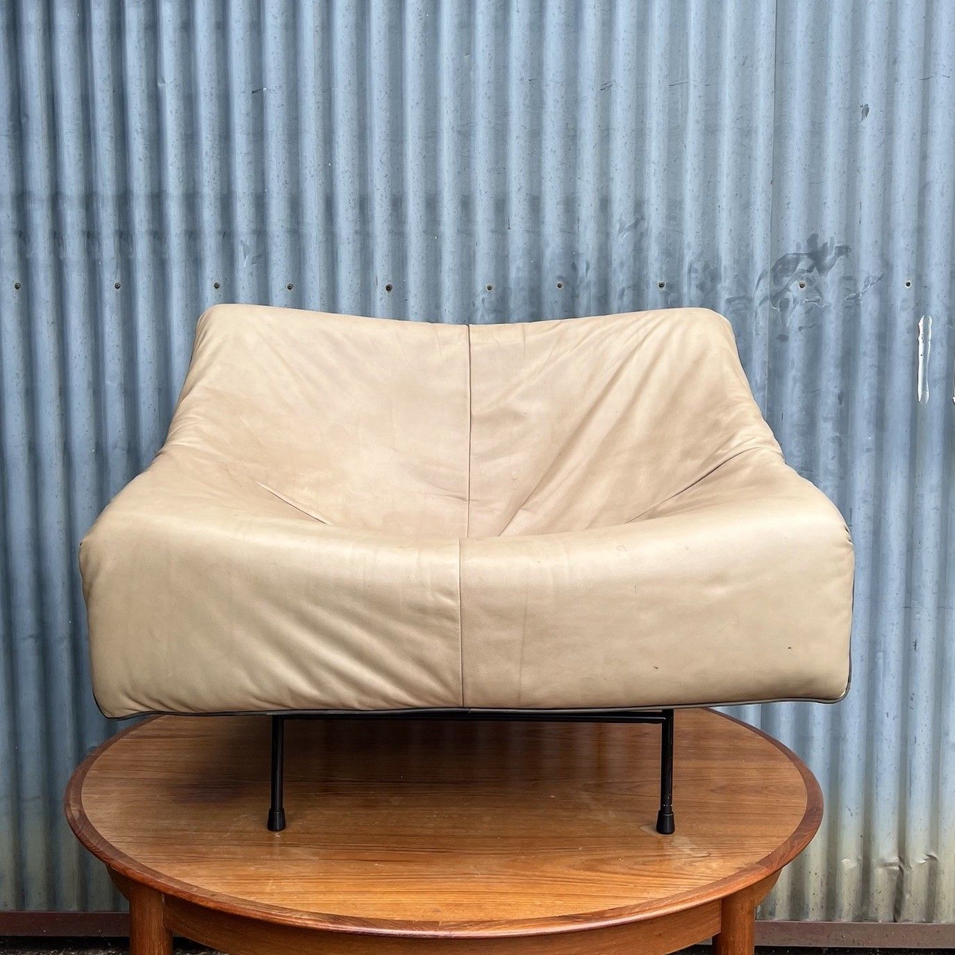 Vintage 1980s Montis Butterfly Lounge Chair By Gerard Van Den Berg Cream Leather photo furniture