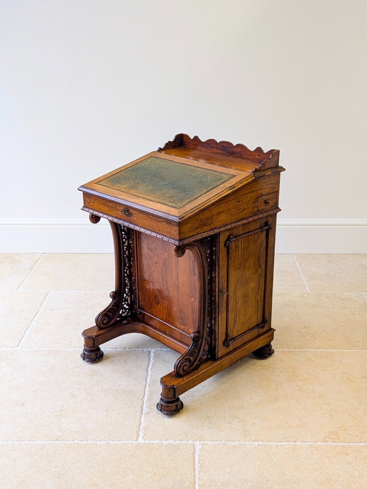 Antique William IV Rosewood Davenport By W&C Wilkinson C.1835 photo for sale