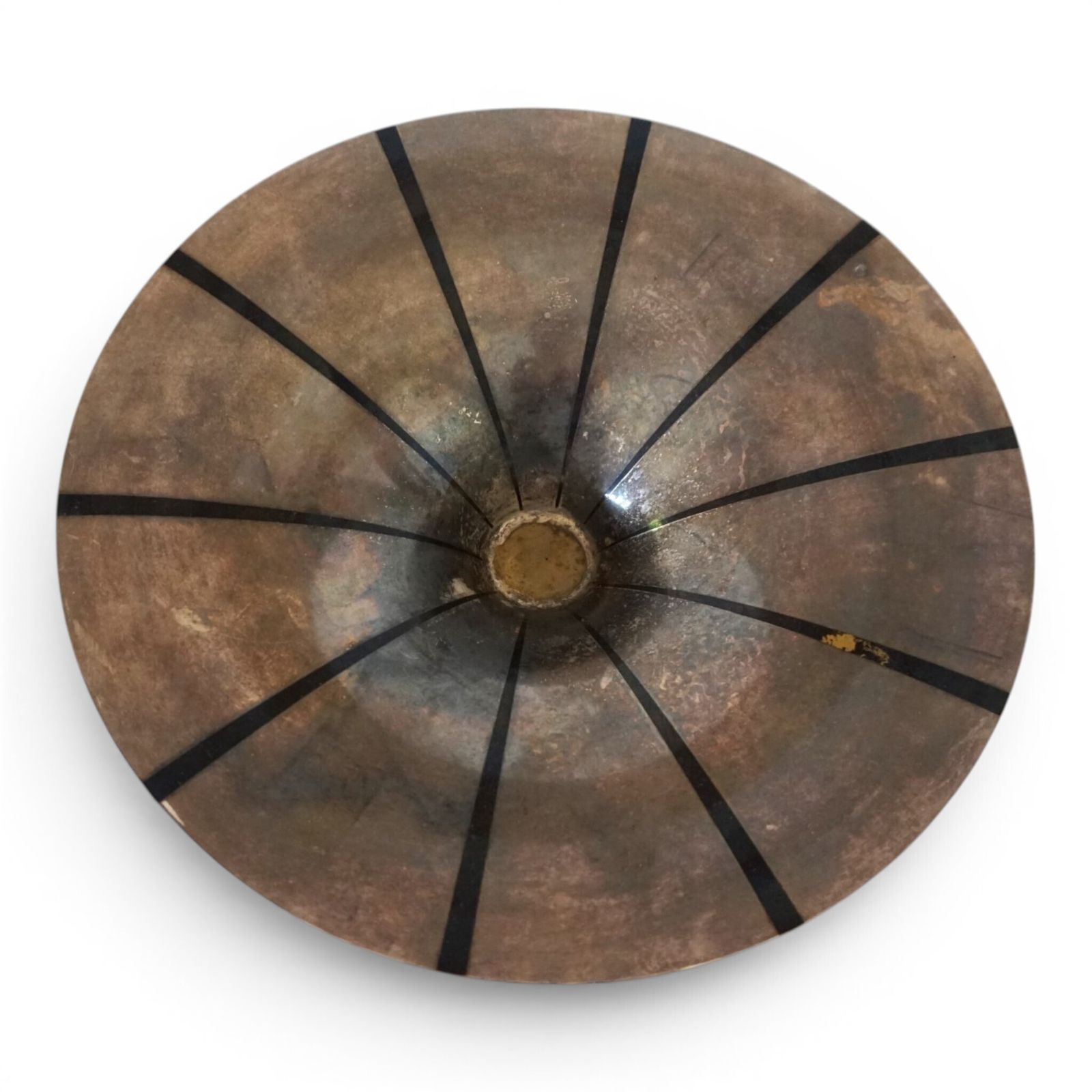 WMF Ikora Sculptural Bauhaus schaal, verzilverd messing, door Paul Haustein, 1920 photo Woonaccessoires