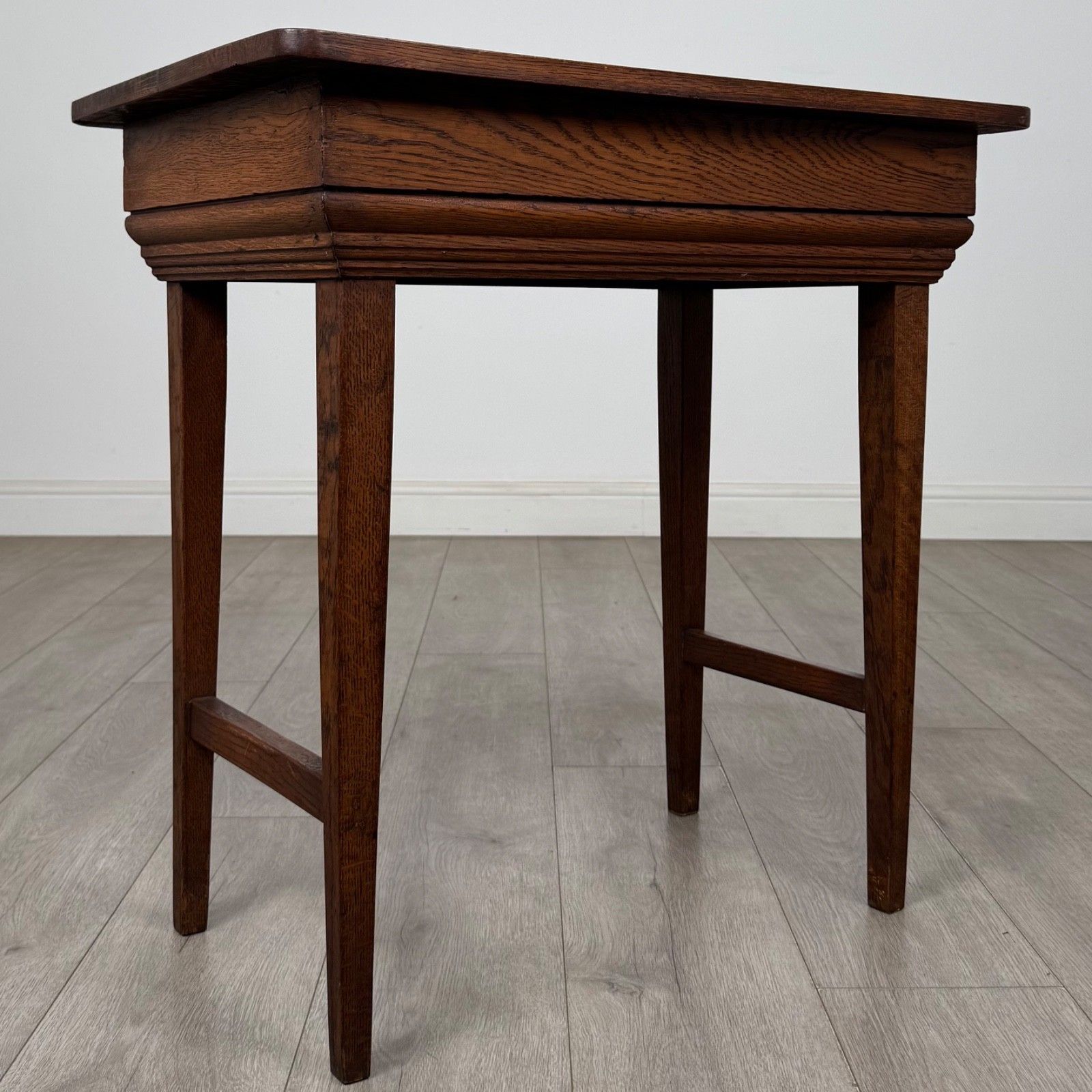 Antique 20th Century Edwardian Side Table In Oak ( Af 5848 ) photo vintage