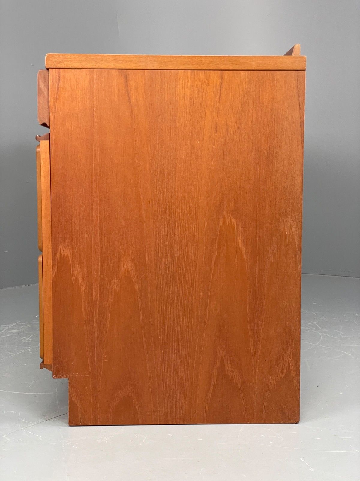 photo for sale Vintage McIntosh Teak Sideboard 1970s Drawers Squares Shelves Eb12282