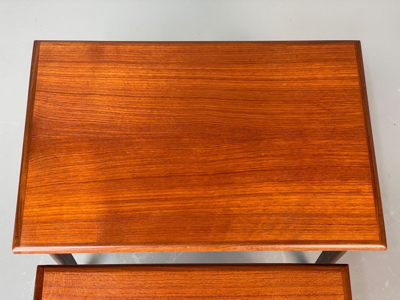 Vintage Teak Nesting Tables By Poul Hundevad Danish Mid Century Pair Eb12281 photo vinterior