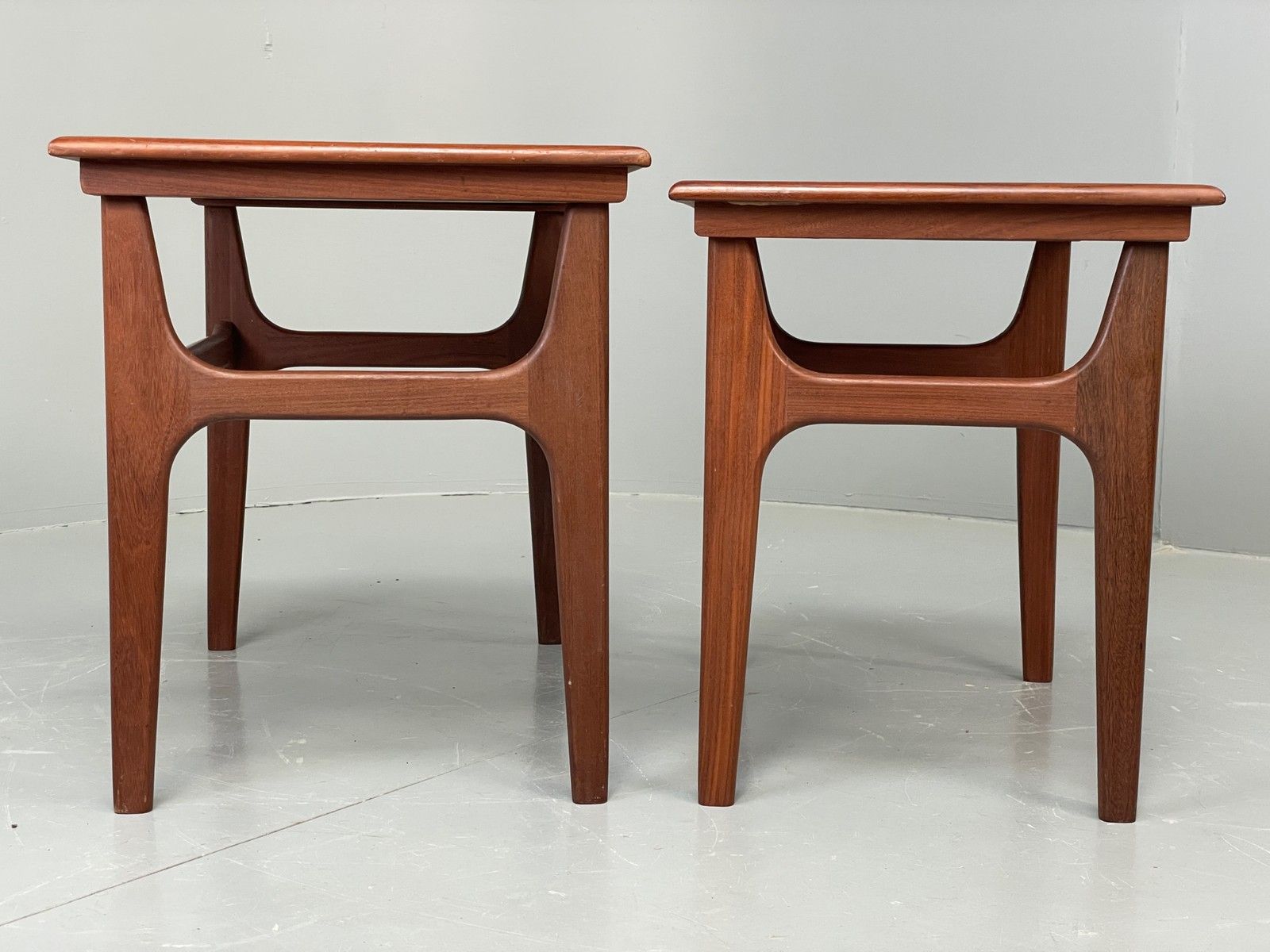 photo for sale Vintage Teak Nesting Tables By Poul Hundevad Danish Mid Century Pair Eb12281