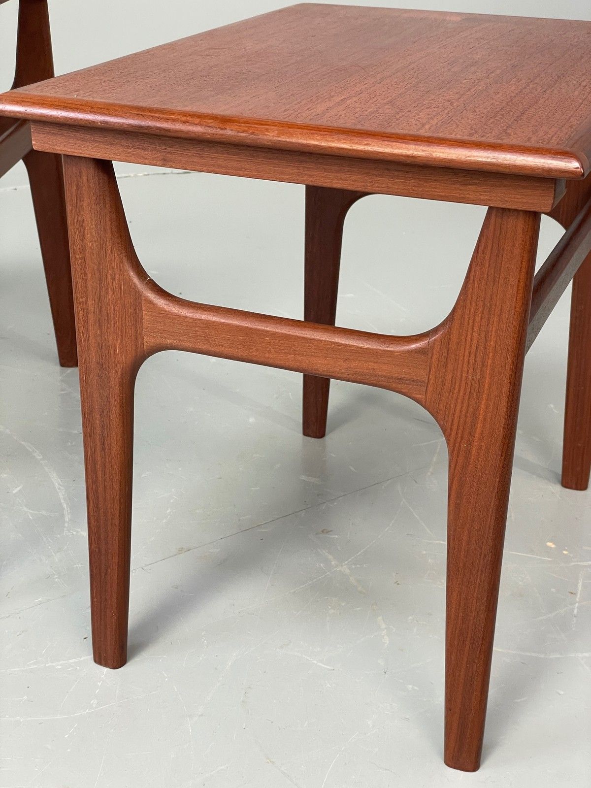 photo buy Vintage Teak Nesting Tables By Poul Hundevad Danish Mid Century Pair Eb12281