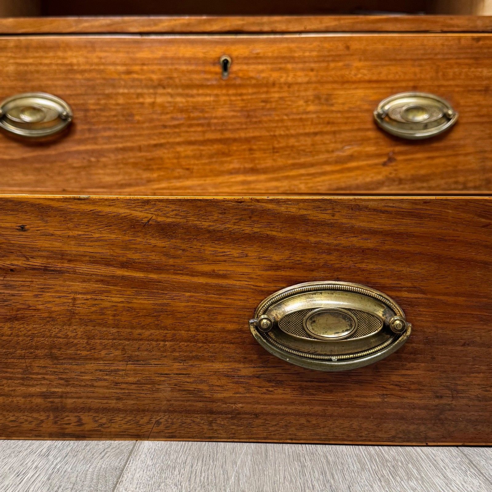 Furniture Antique 18th Century Small Georgian Chest Of Drawers In Mahogany ( Af 5815 ) photo