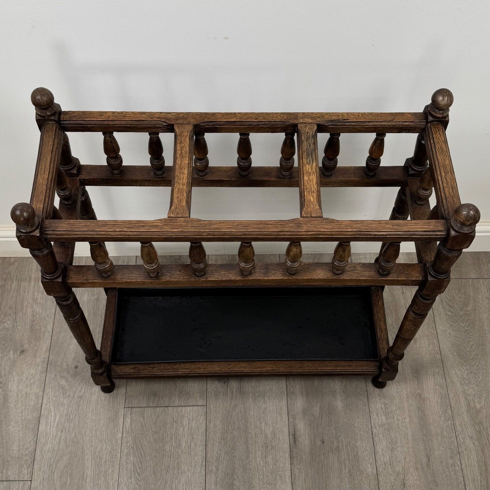 photo furniture Antique 20th Century Edwardian Umbrella Stand In Oak ( Af 5869 )