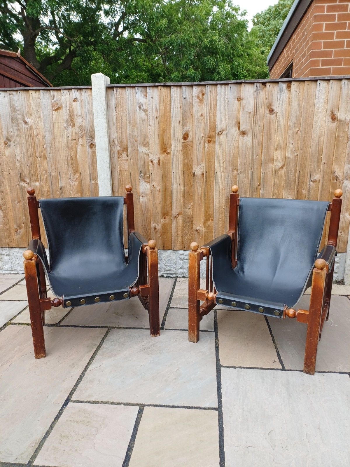 photo furniture Mid Century Spanish Chair Attributed To Paco Muñoz, 1950s Brutalist Safari Style