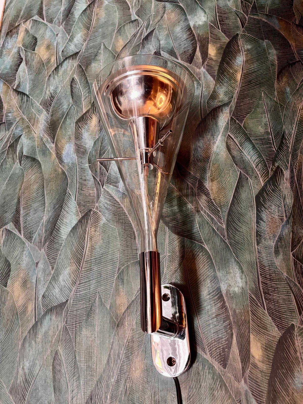 Fontana Arte Flûte Wall Lamp, 1970s photo vintage