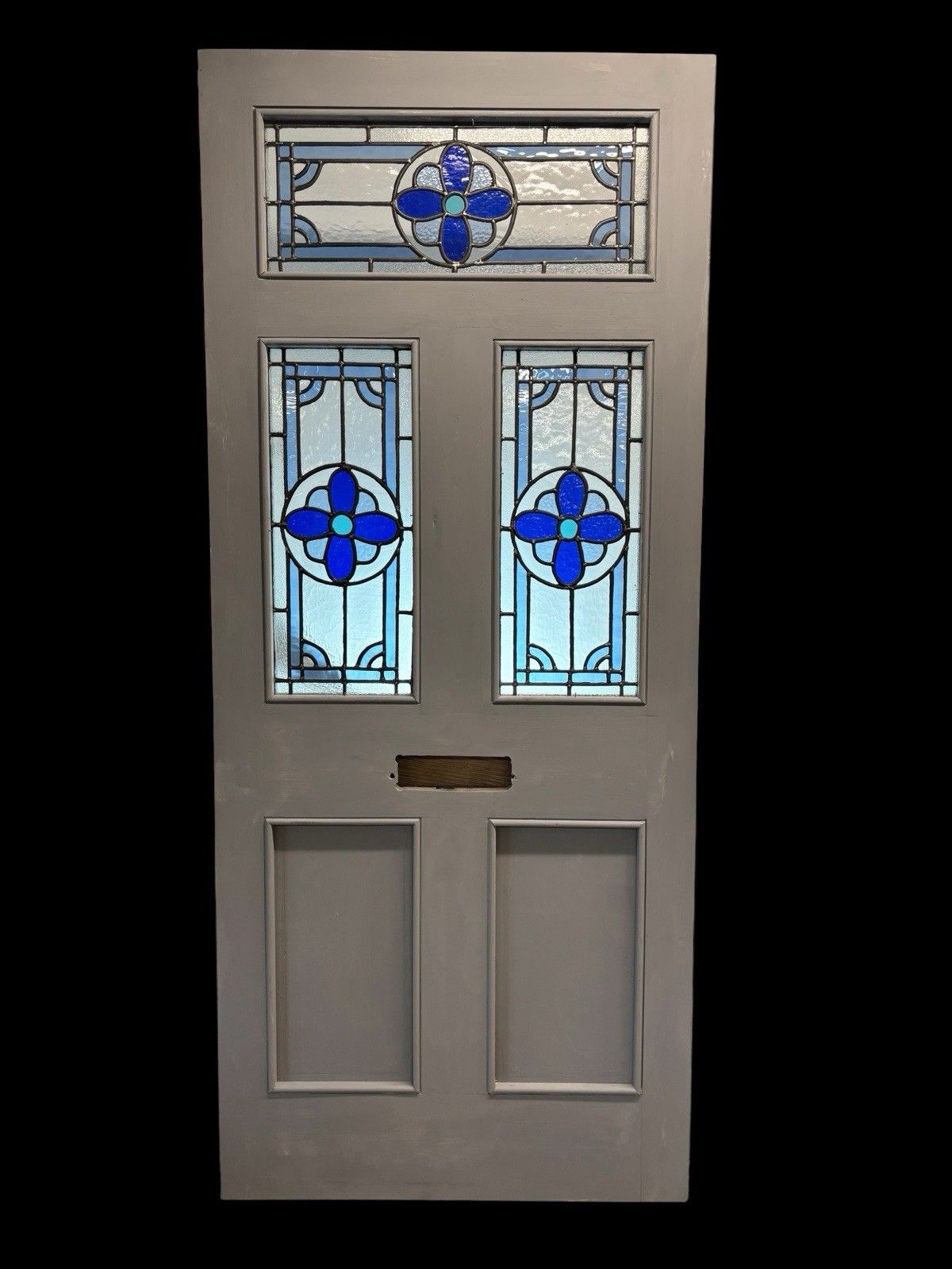 Large Victorian Stained Glass Front Door Period Old Reclaimed Antique Lead Wood photo buy