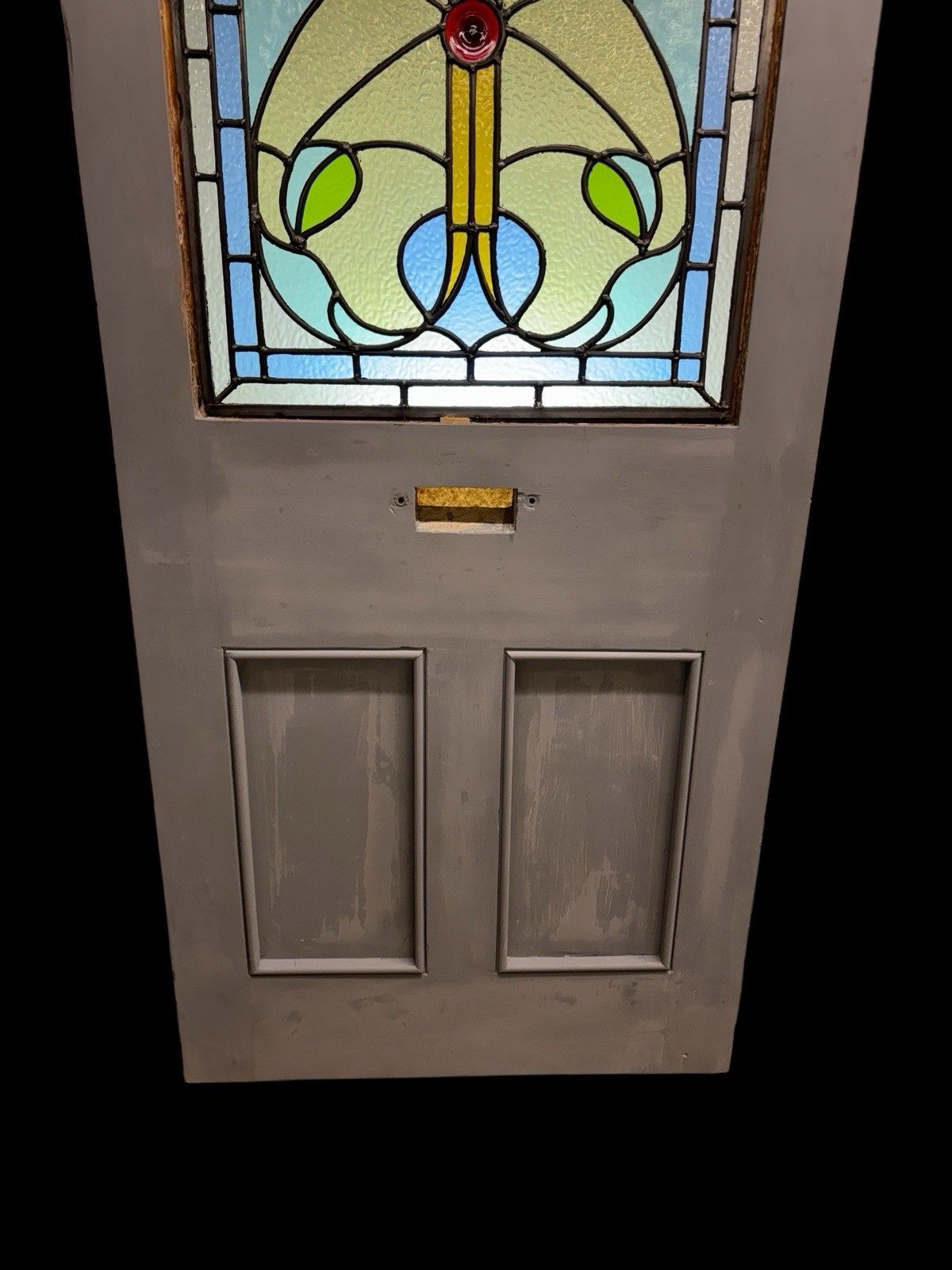 photo for sale Victorian Edwardian Stained Glass Front Door Period Reclaimed Antique Refurb Old