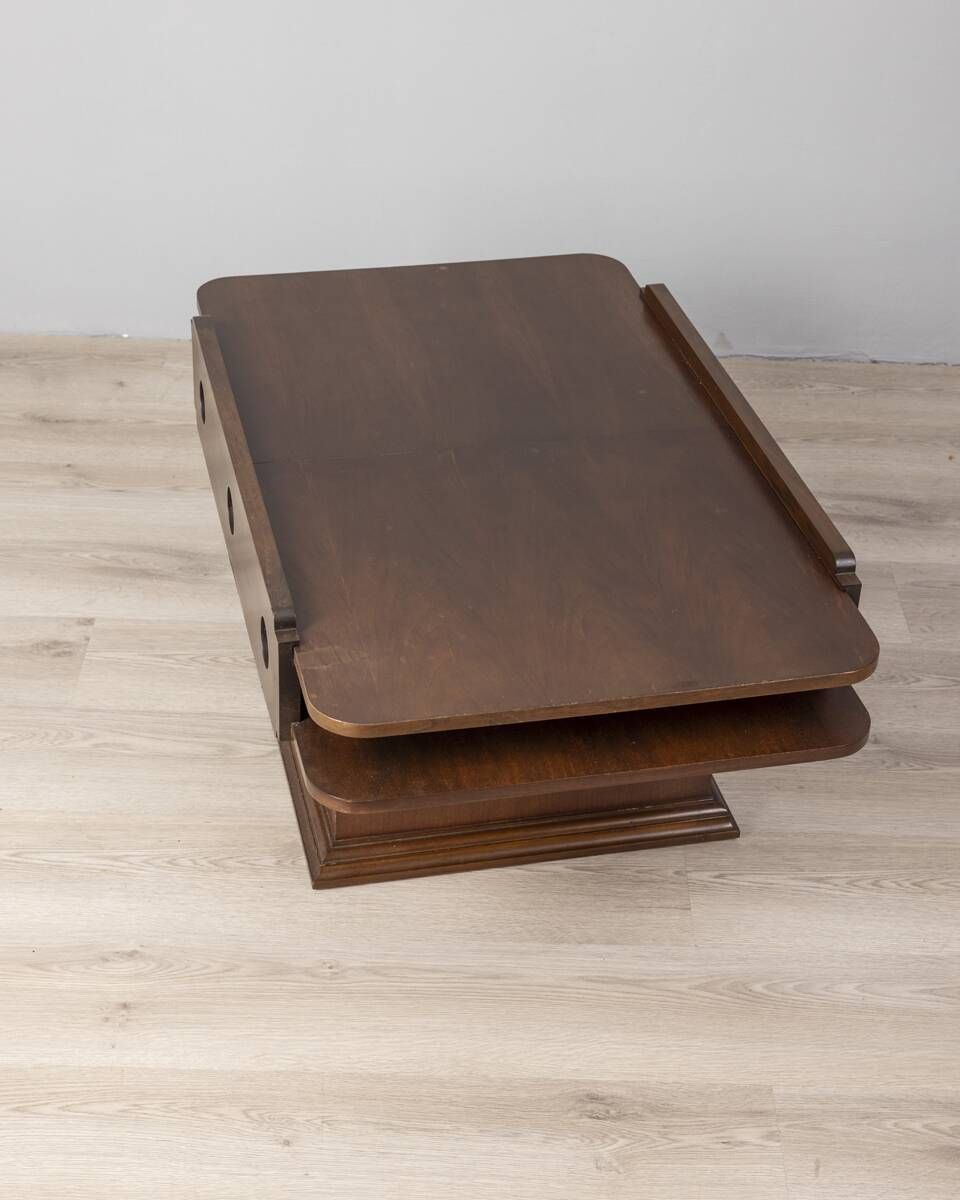 photo furniture Vintage 60s Coffee Table With Storage Unit Italian Design