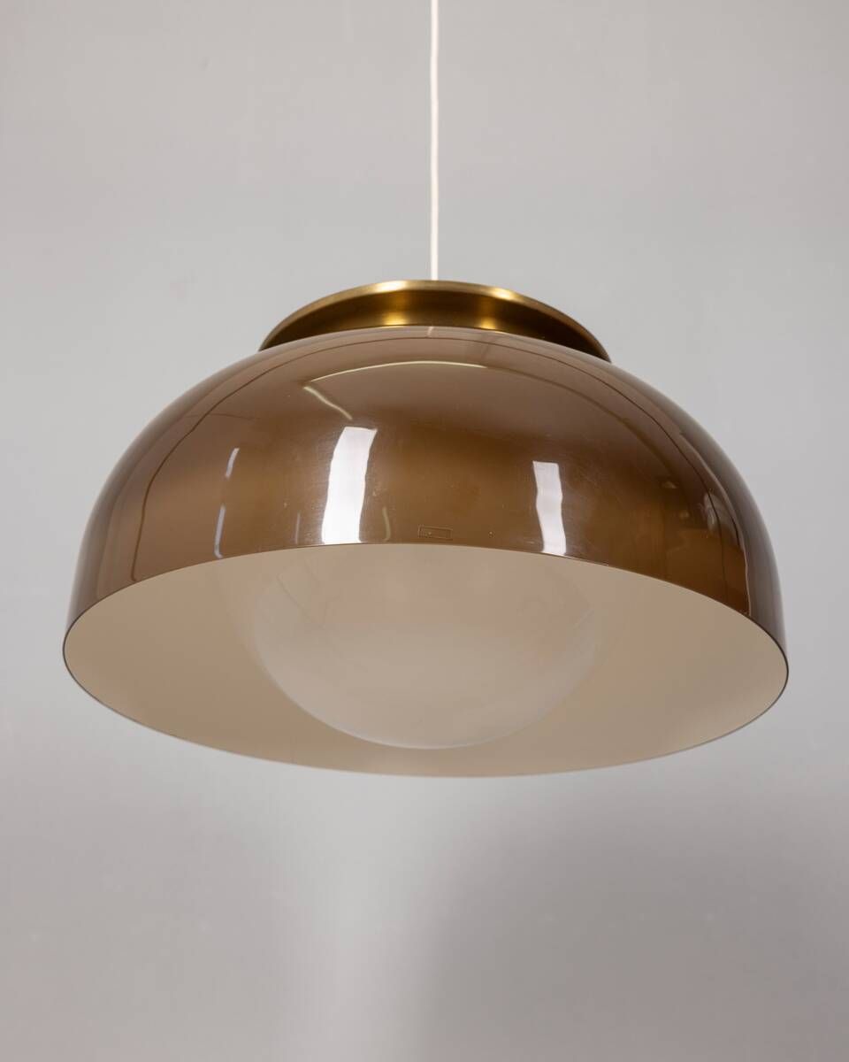 photo furniture Vintage 1970s Brown Plastic Chandelier, Designed By Massoni For Harvey Guzzini