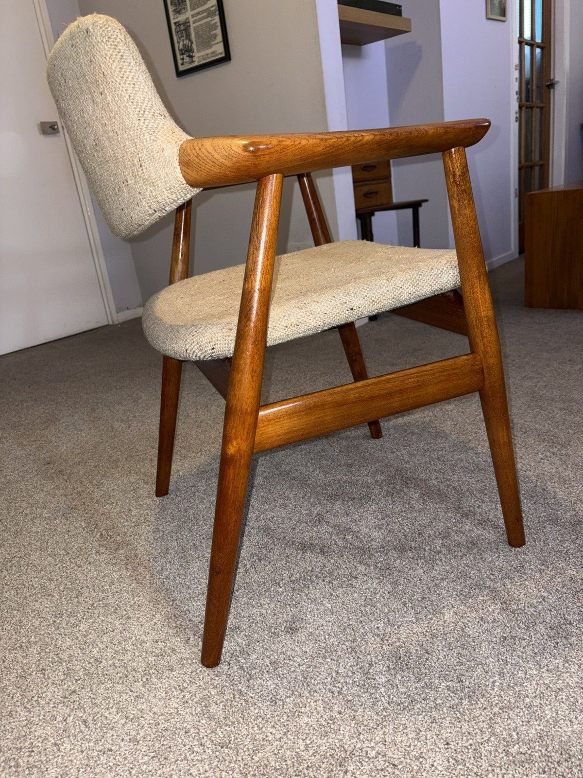 Mid Century Danish Teak Glostrup Dining/Desk Armchair G Plan Era Retro Mcm photo Furniture