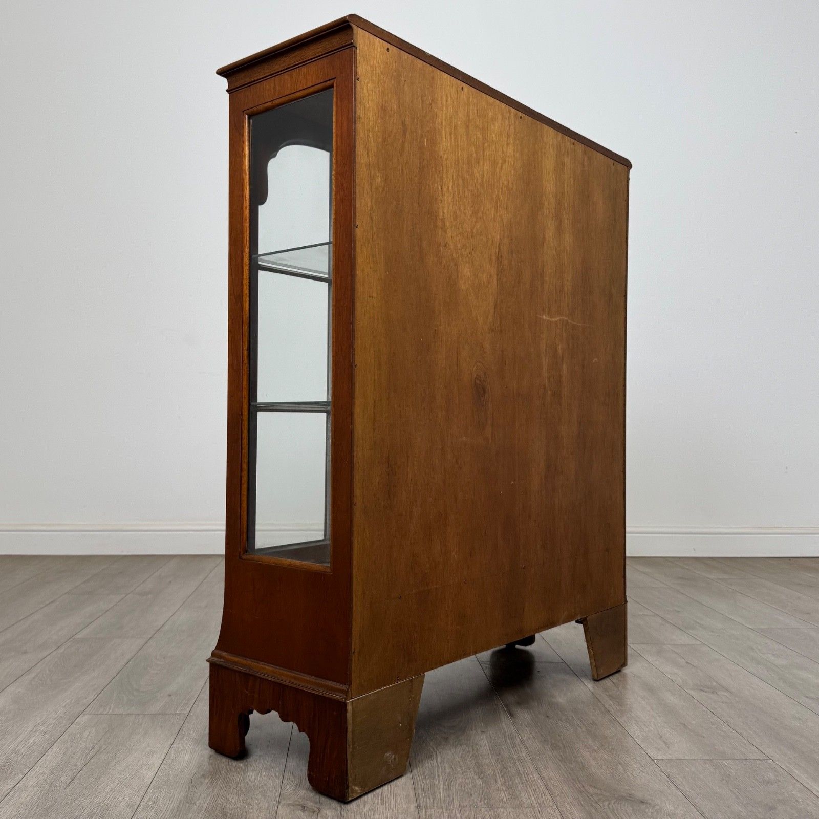 Antique 20th Century Display Cabinet In Burr Walnut ( Af 5825 ) photo 585.0