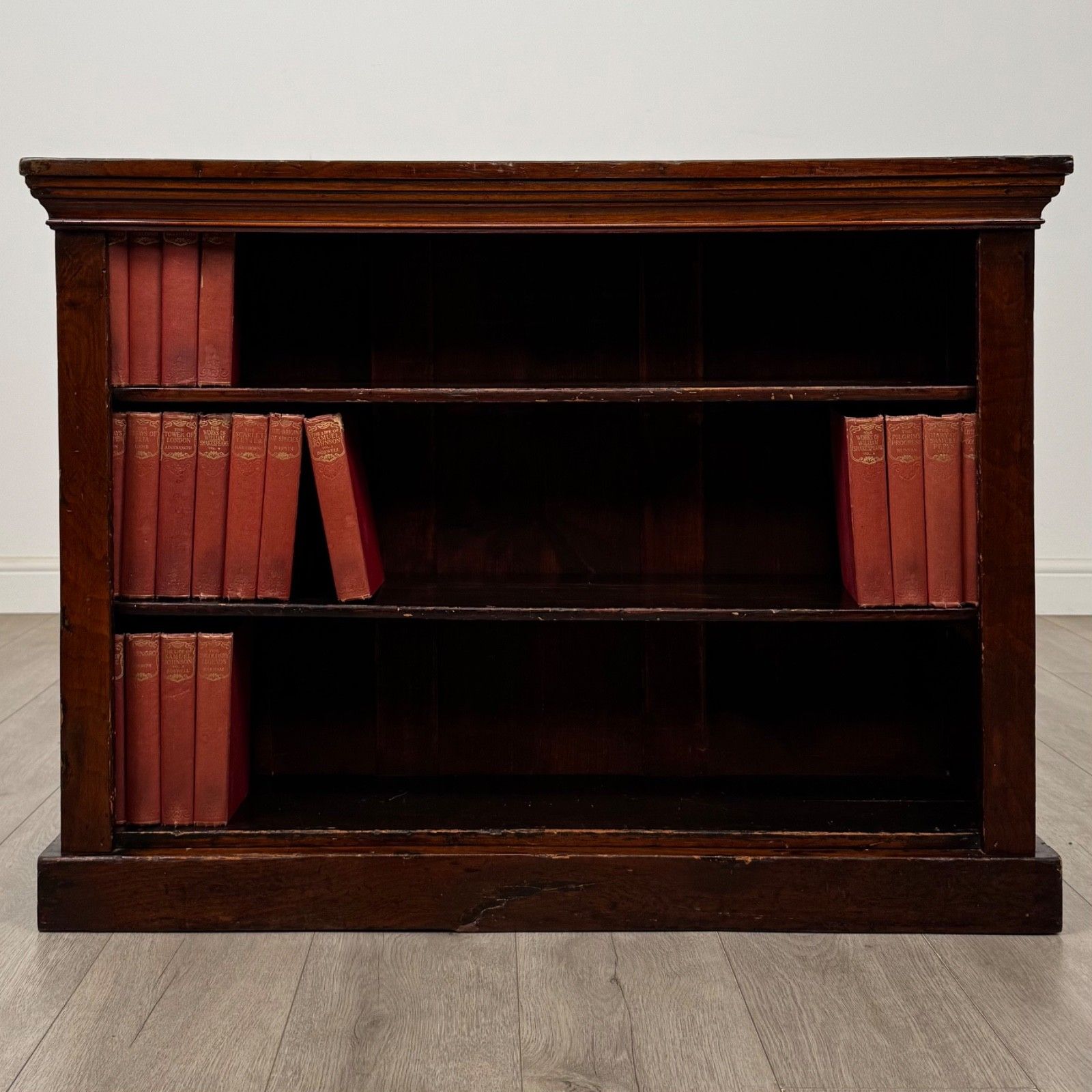 Antique 19th Century Small Victorian Bookcase In Mahogany ( Af 5814 )