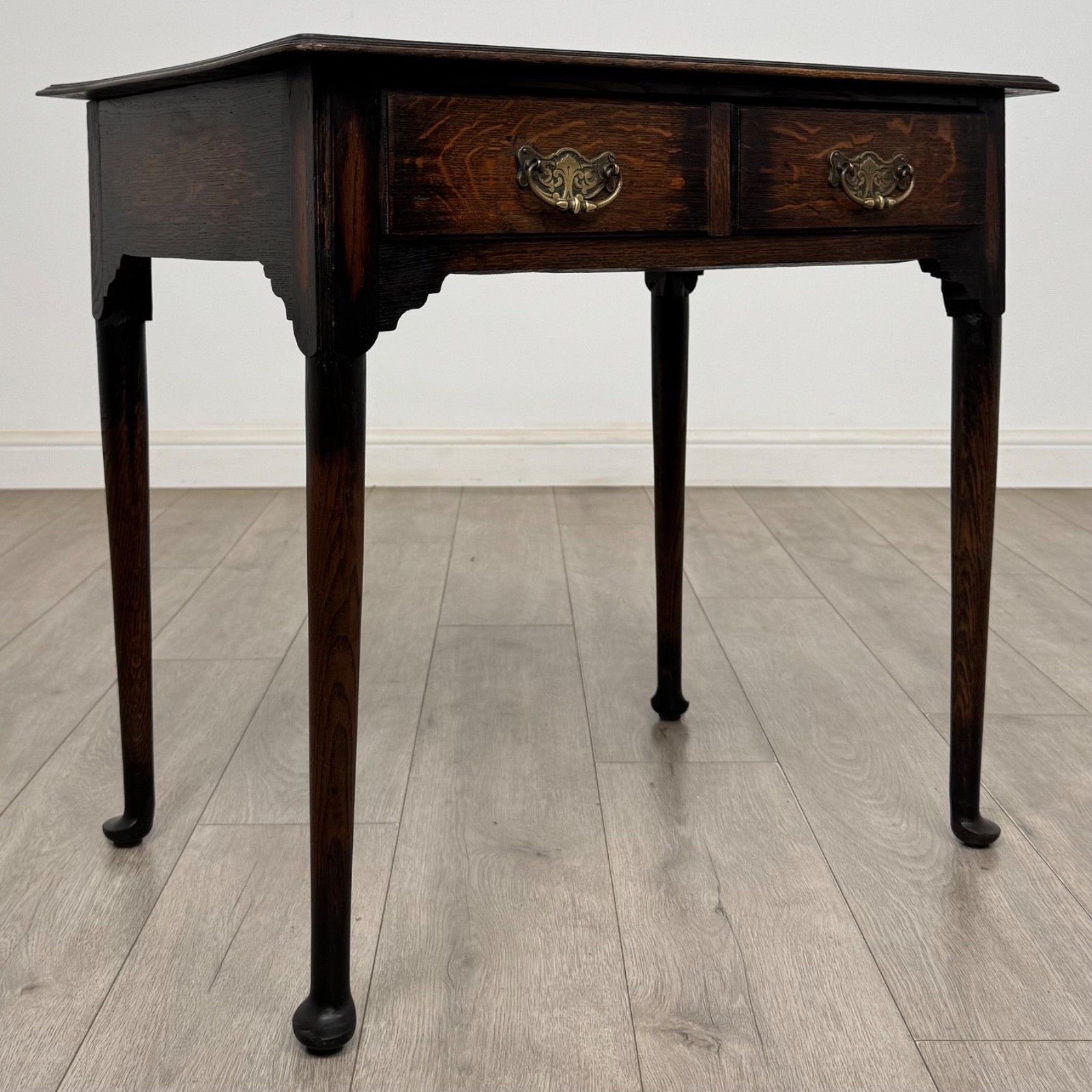 Antique 20th Century Edwardian Side Table In Oak ( Af 5868 ) photo vintage