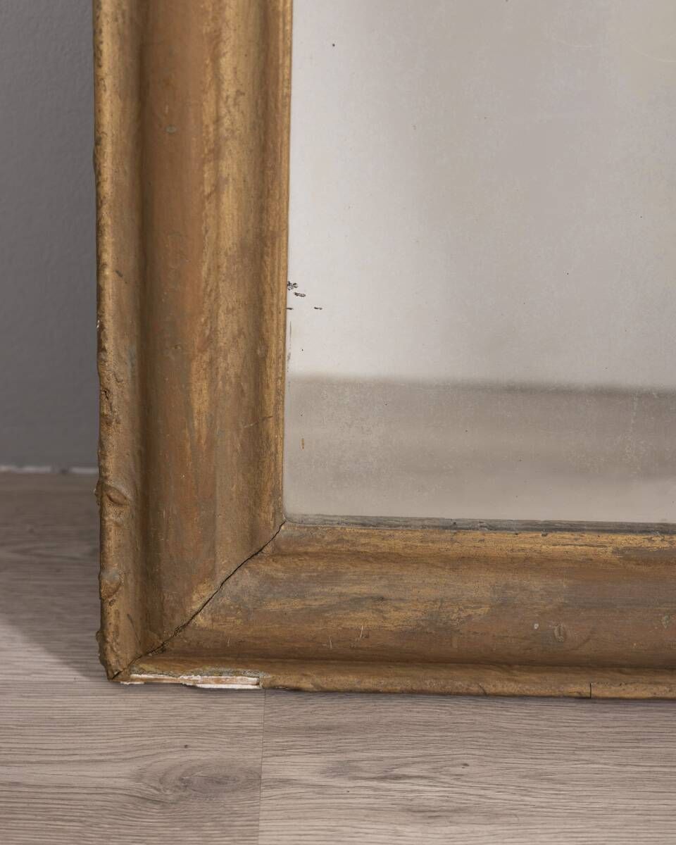 Early 20th Century Golden Wooden Wall Mirror photo buy