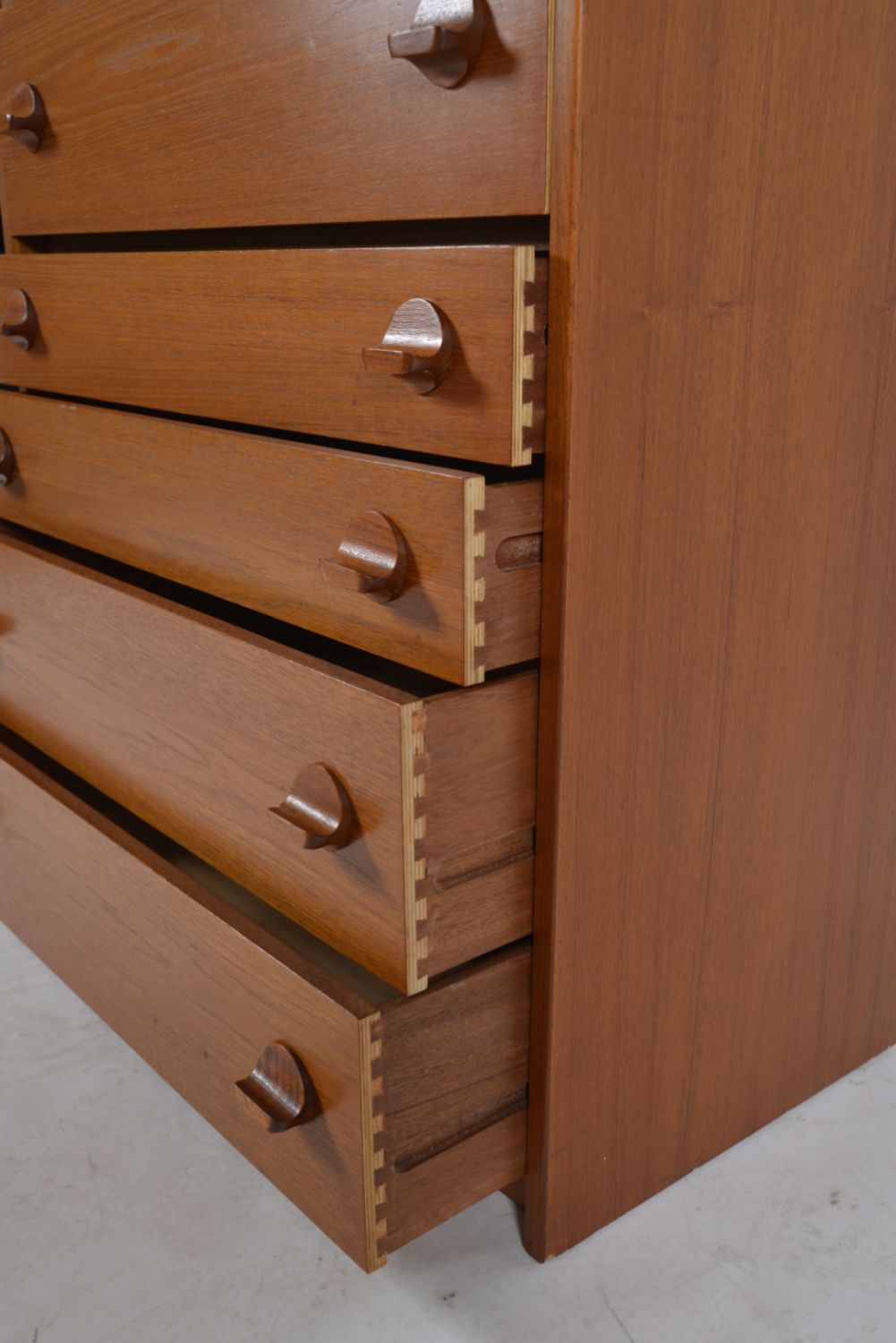 Midcentury 1960s Teak Tallboy Chest Of Drawers Stag Cantata Range By Ronald Carter photo vintage
