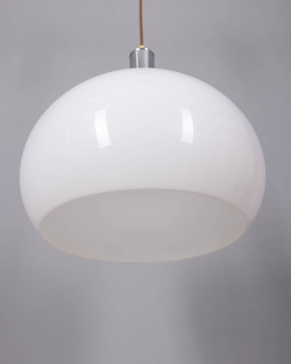 Vintage 1970s Plastic Pendant Lamp In Italian photo vinterior