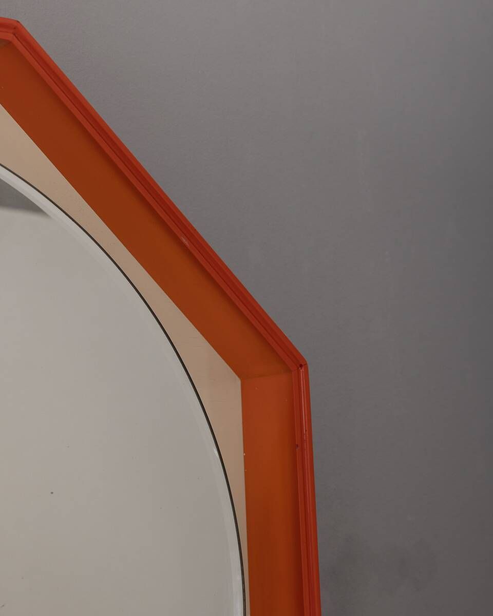 Vintage 1970s Backlit Wall Mirror, Italian Design photo vinterior