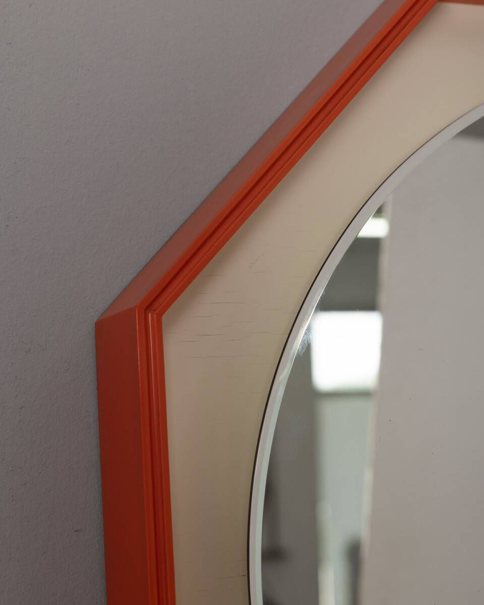 Vintage 1970s Backlit Wall Mirror, Italian Design photo buy
