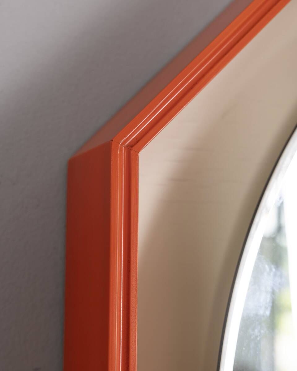 Home Decor Vintage 1970s Backlit Wall Mirror, Italian Design photo