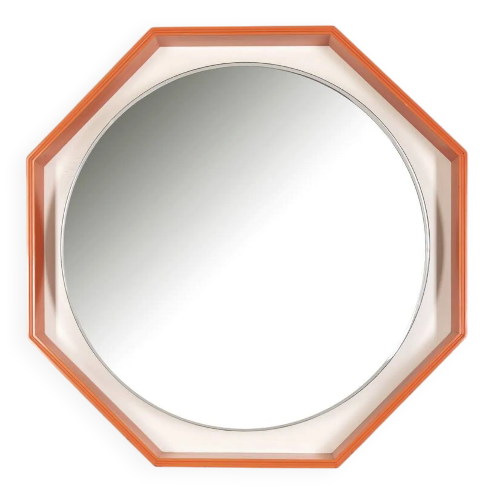 photo buy Vintage 1970s Backlit Wall Mirror, Italian Design