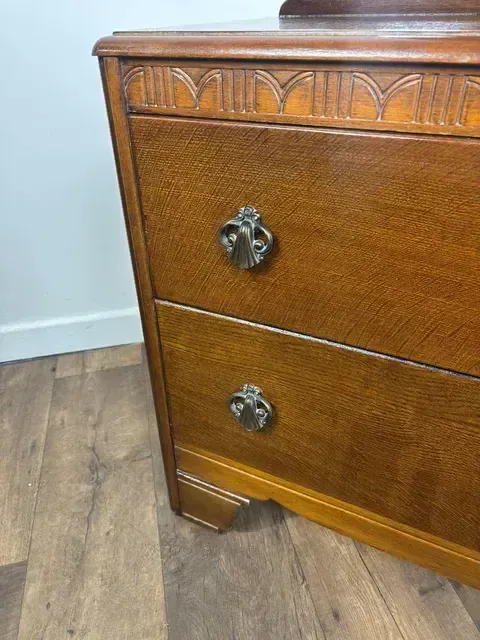 photo furniture Vintage Lebus Oak Dressing Table
