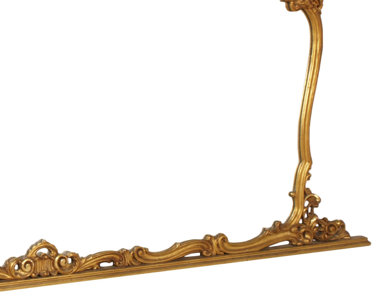 1900s Venetian Testolini & Salviati Large Baroque Wall Mirror Hand Carved Gilt Walnut Gold Leaf photo for sale