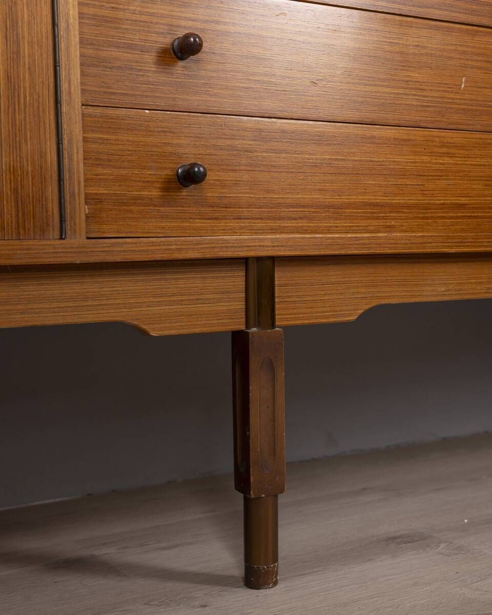 Furniture Vintage 1960s Wooden Sideboard With Bar photo