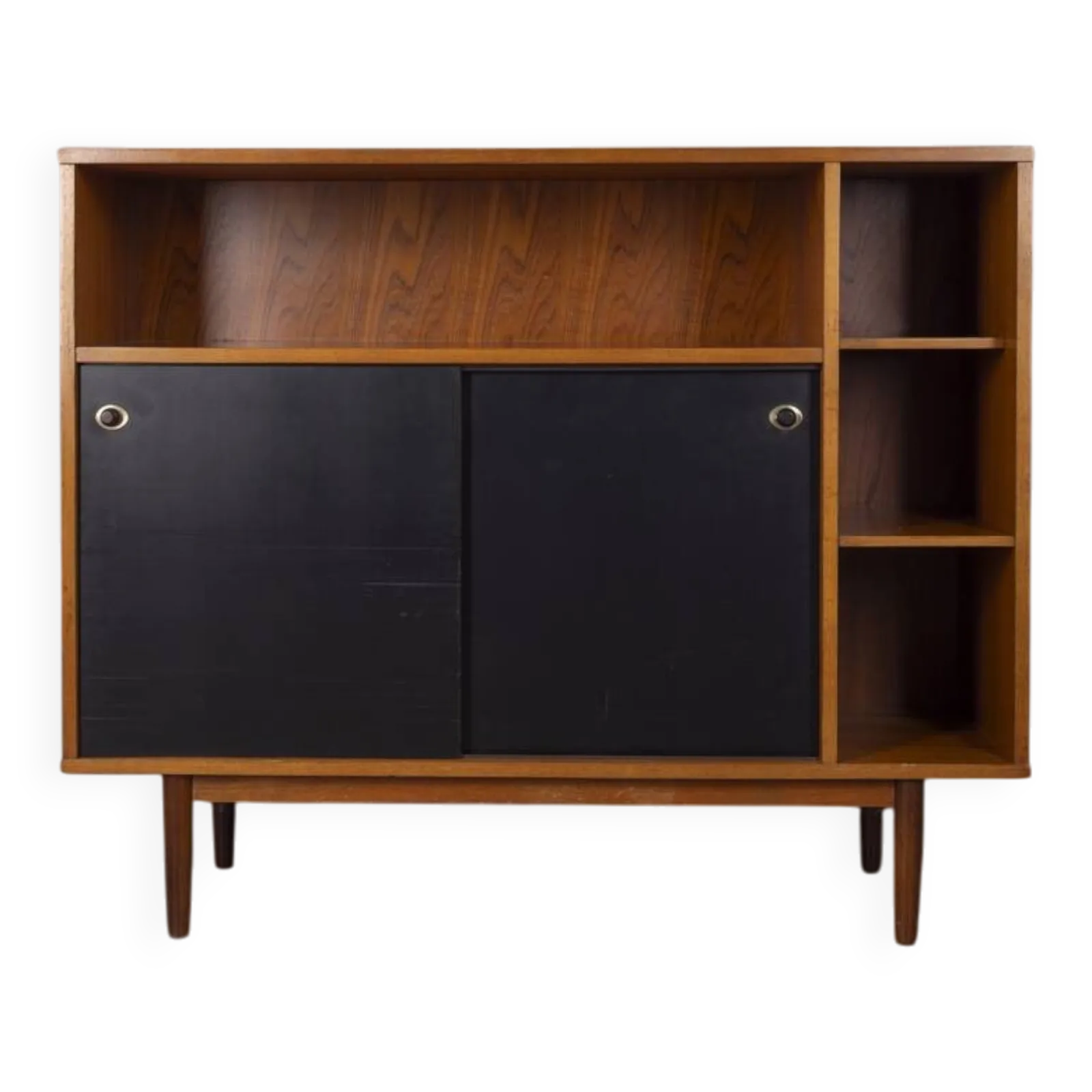 Vintage 1960s Highboard Sideboard In Teak Wood By Italian Design