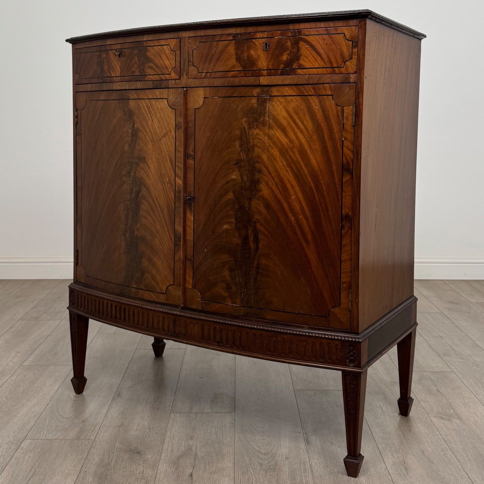 Antique 18th Century Georgian Cupboard In Mahogany ( Af 5821 ) photo for sale