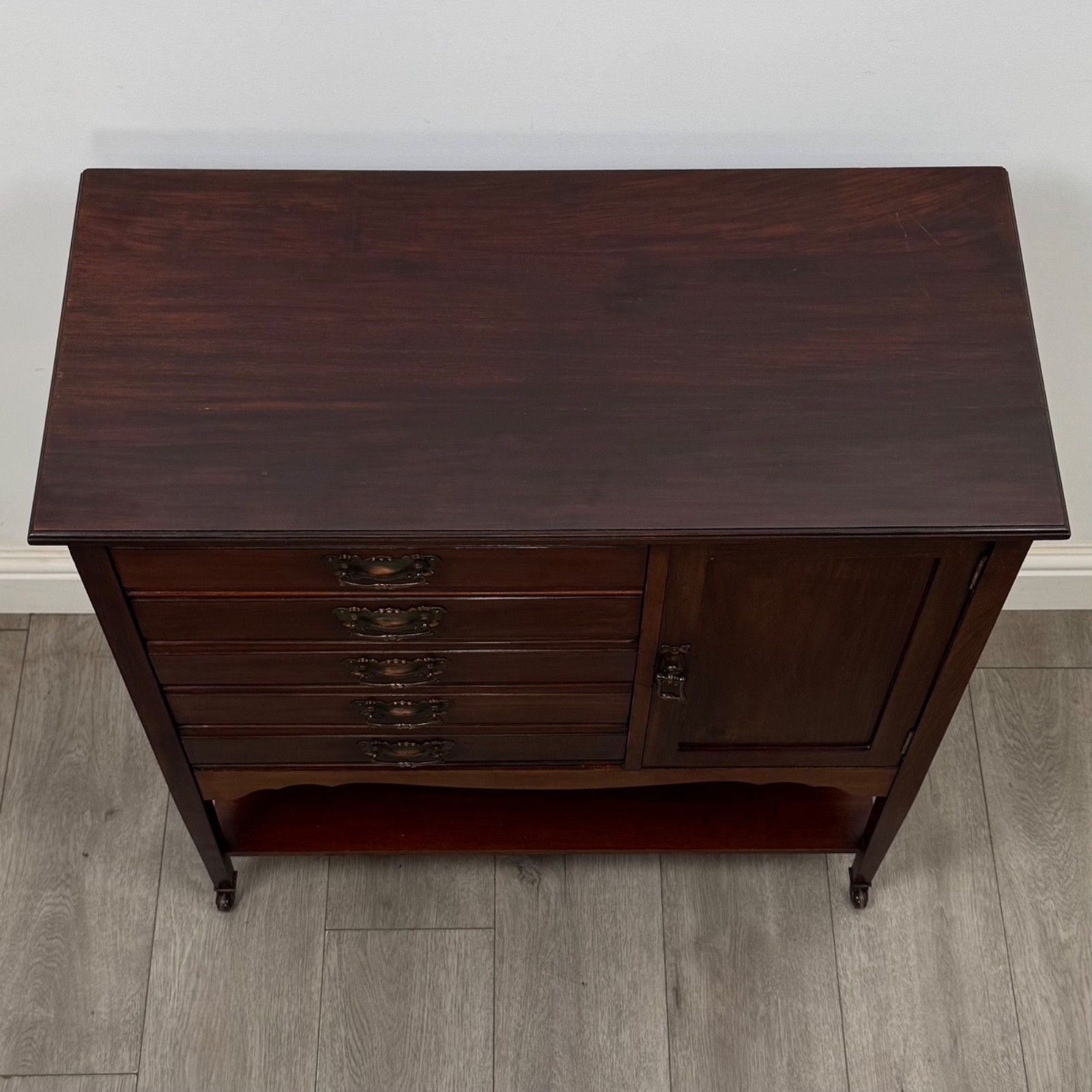 photo for sale Antique 20th Century Edwardian Cabinet In Mahogany ( Af 5857 )