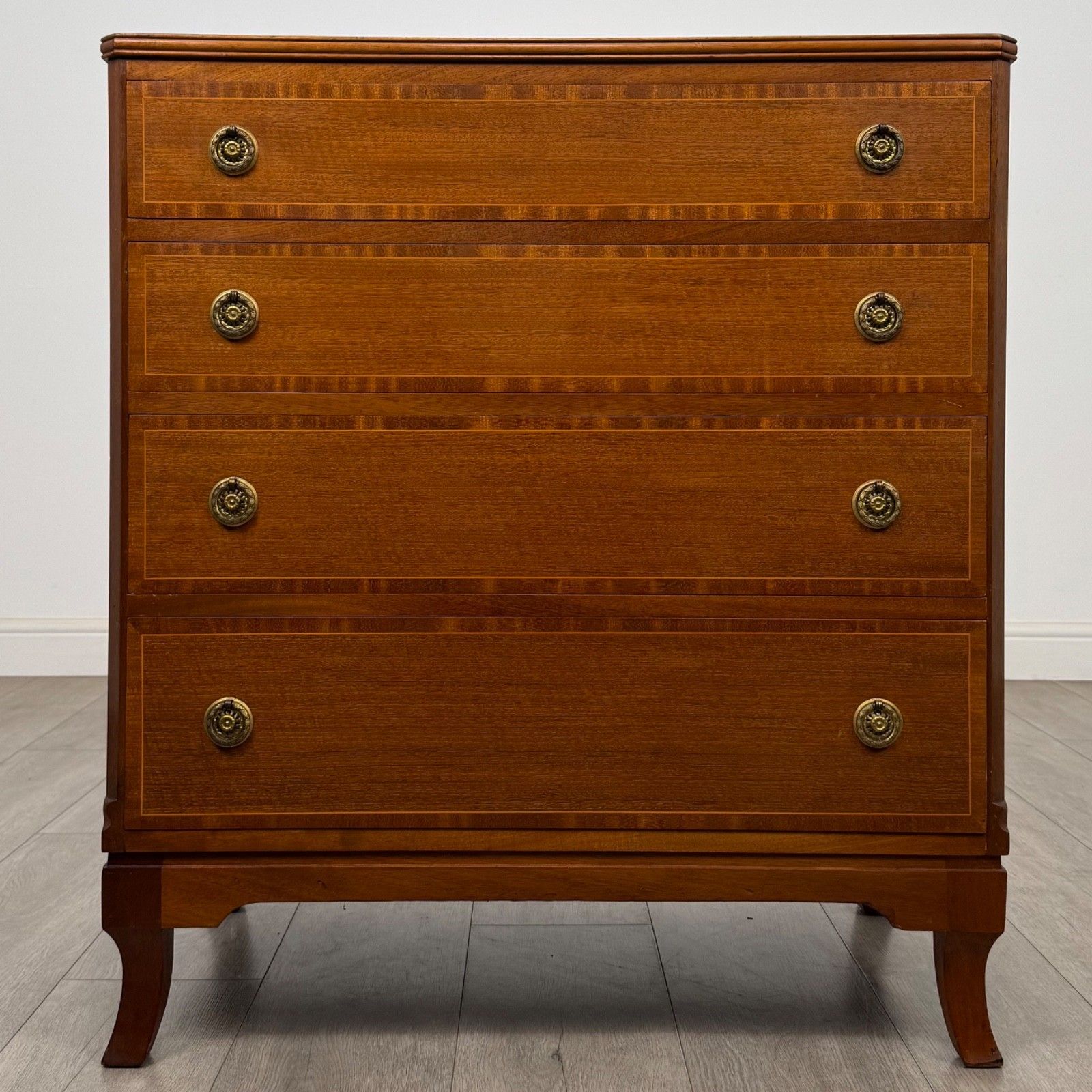 Antique 20th Century Chest Of Drawers In Mahogany ( Af 5827 )