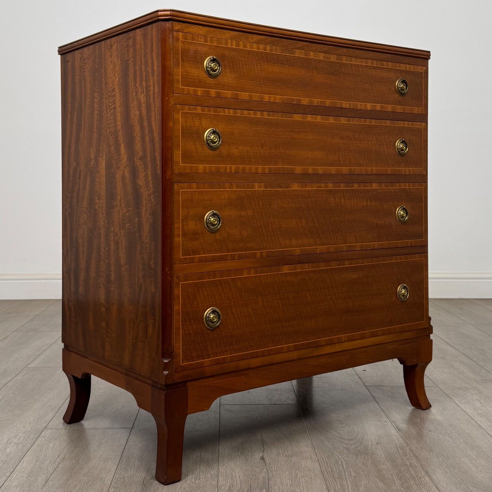 Antique 20th Century Chest Of Drawers In Mahogany ( Af 5827 ) photo vintage