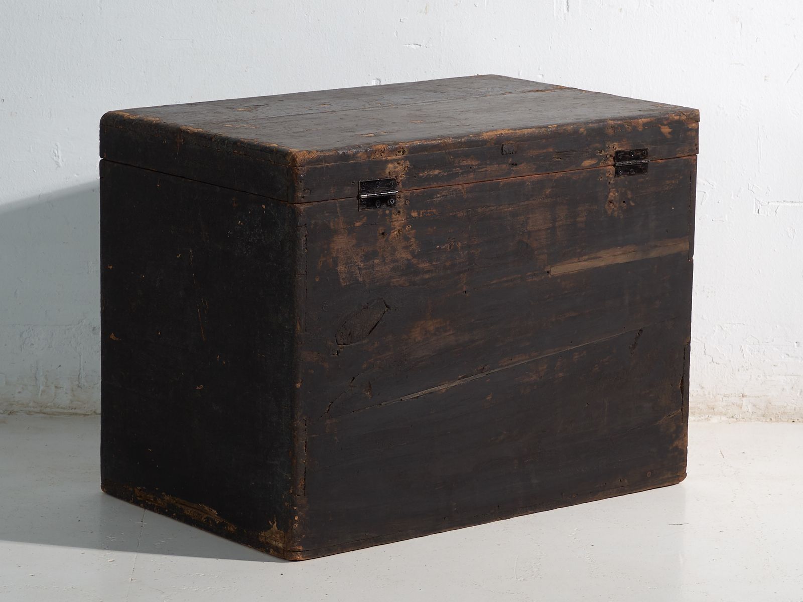 photo for sale Antique Painted Trunk In Pine Wood – China, Circa 1900