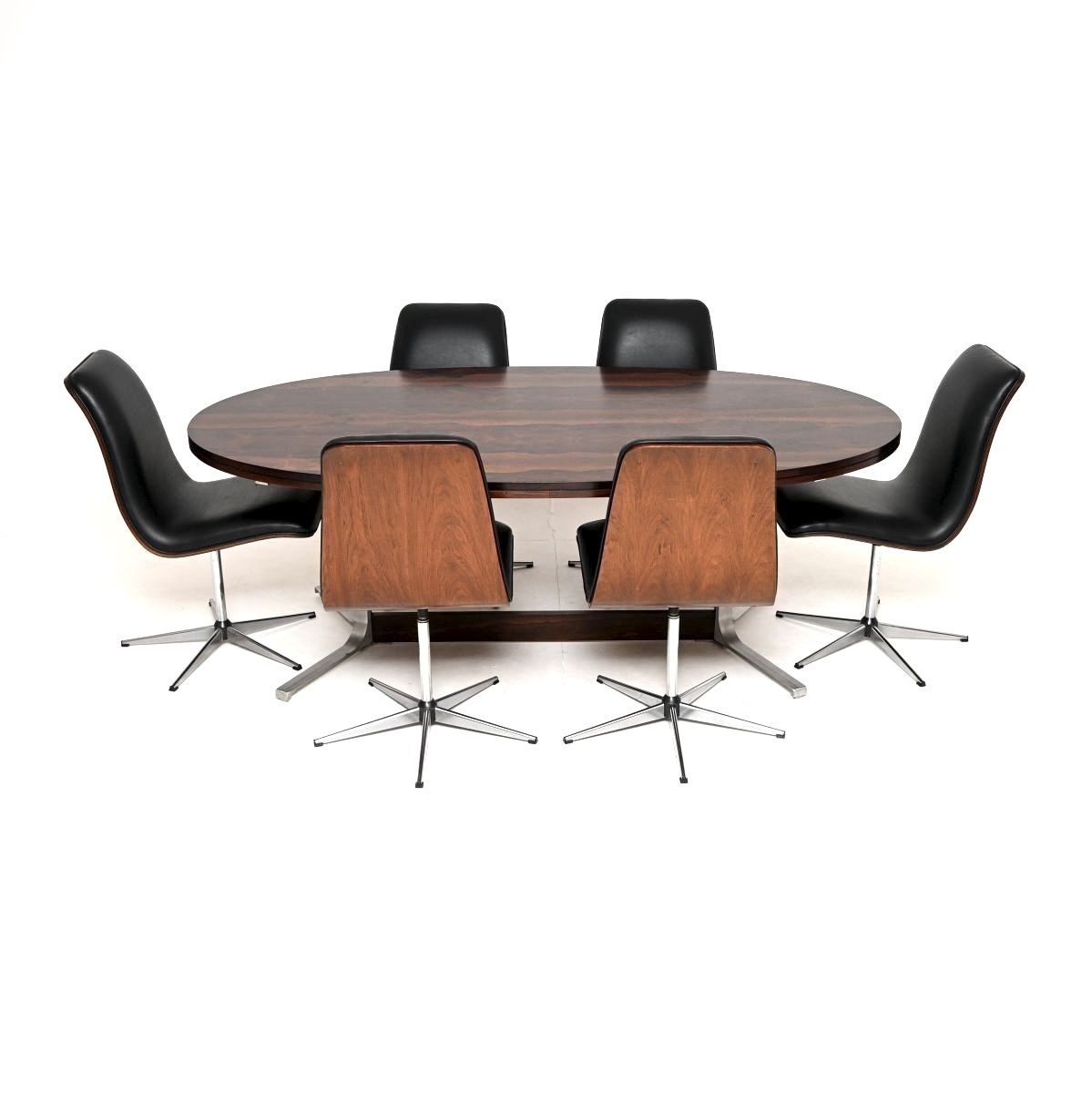 Vintage Rosewood Dining Table And Chairs By Robert Heritage For Archie Shine photo for sale