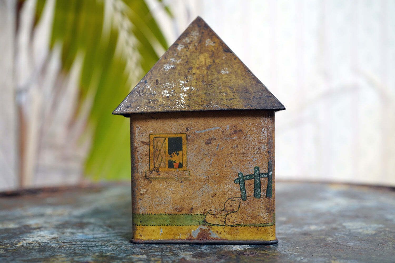 Home Decor A Charming C.1930s Crawford & Sons Ltd Tin Biscuit Barrel Money Box; 'Bicky House' By Mabel Lucie Attwell photo