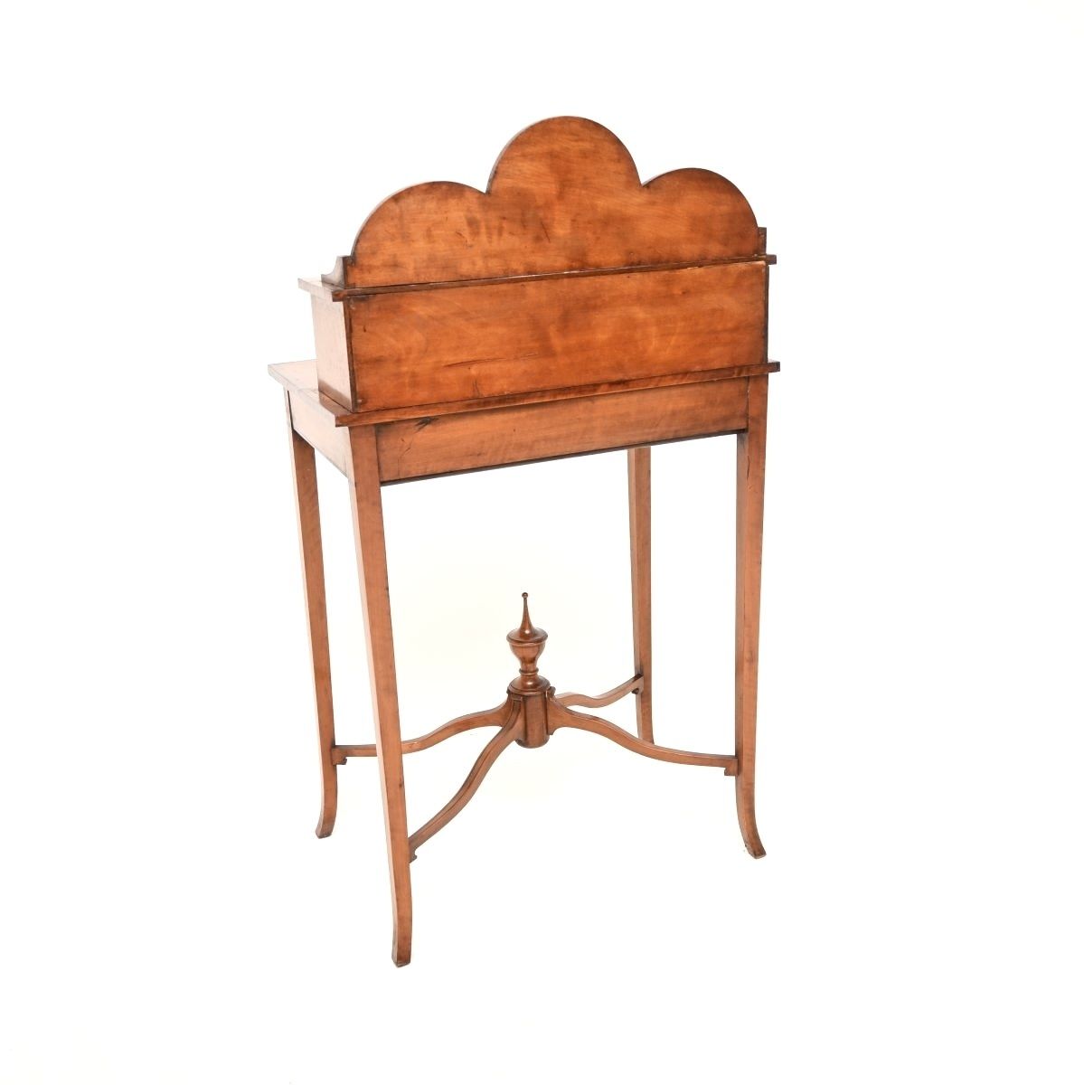 photo for sale Antique George III Inlaid Satin Wood Bonheur Du Jour